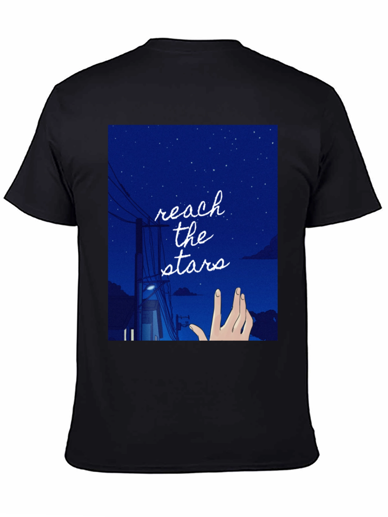 Reach for the Stars Graphic Tee - Black