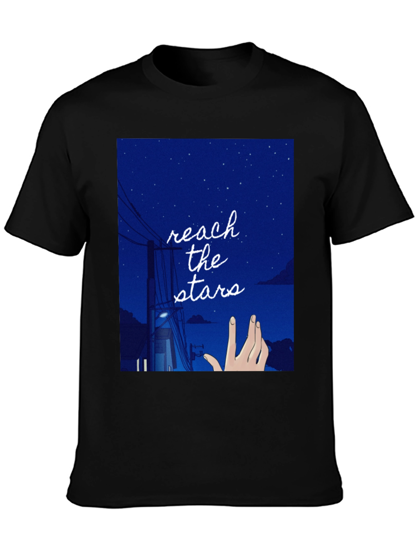 Reach for the Stars Graphic Tee - Black