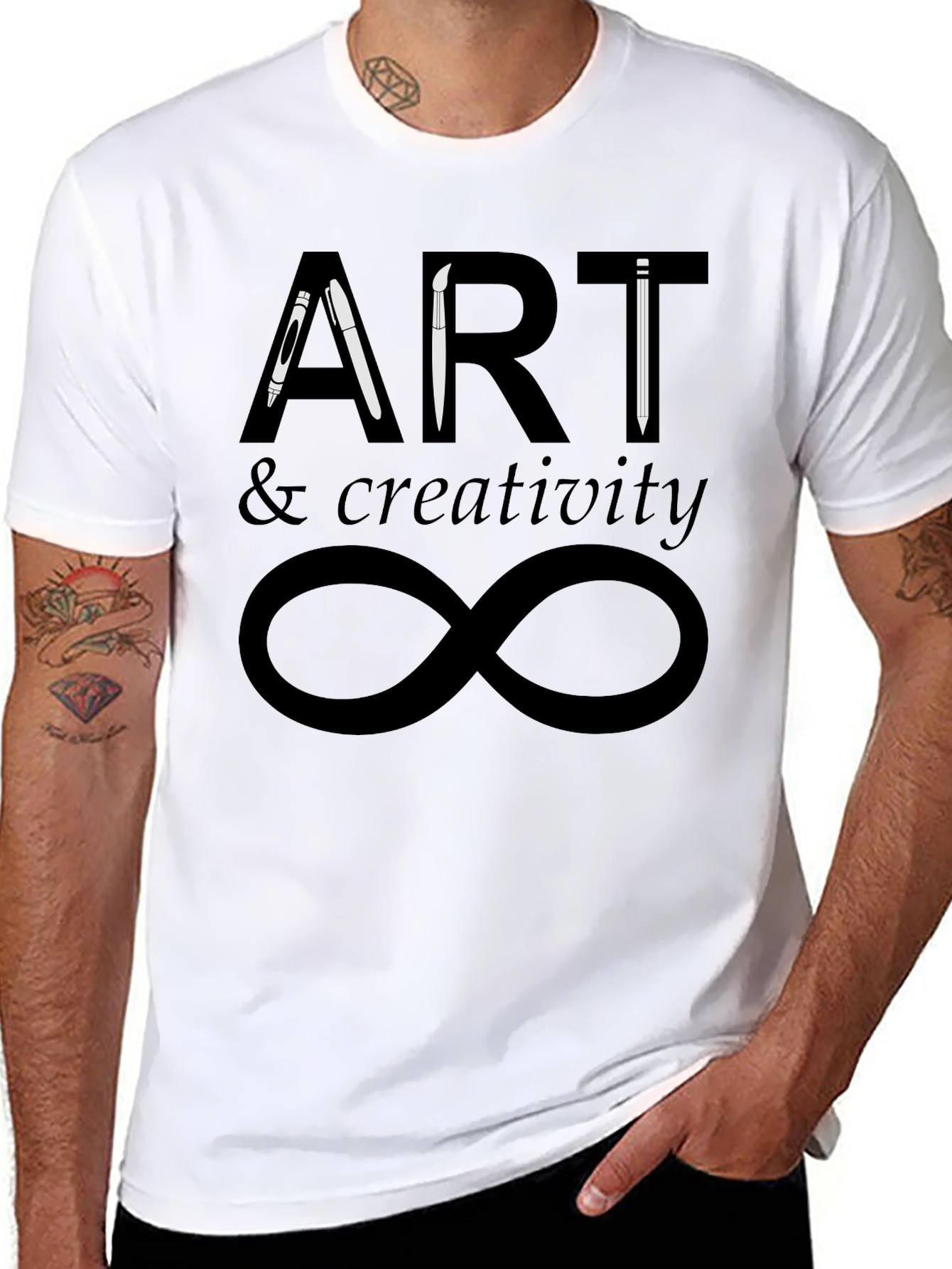 Art & Creativity Infinity T-Shirt - Black