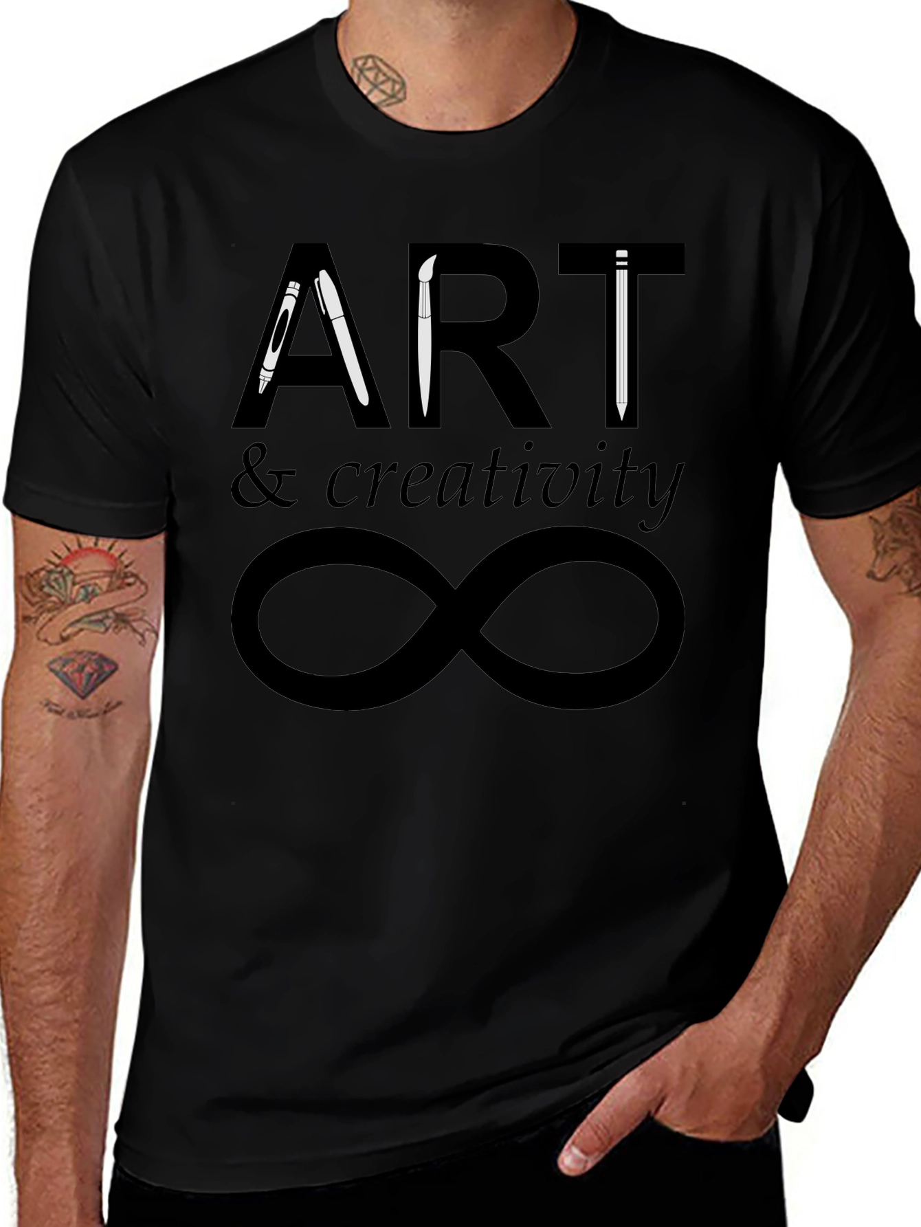Art & Creativity Infinity T-Shirt - Black