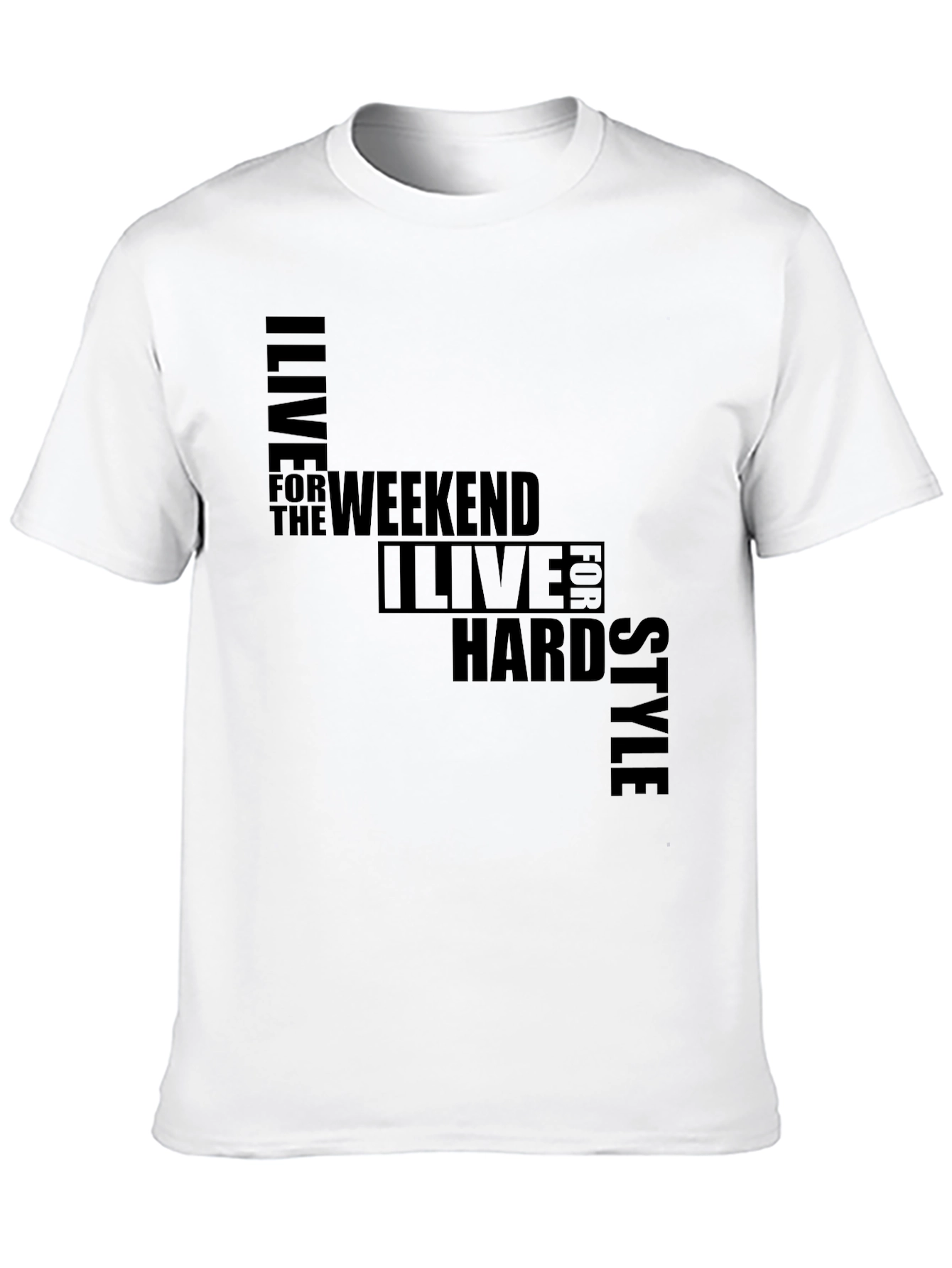I Live for the Weekend Style Graphic T-Shirt