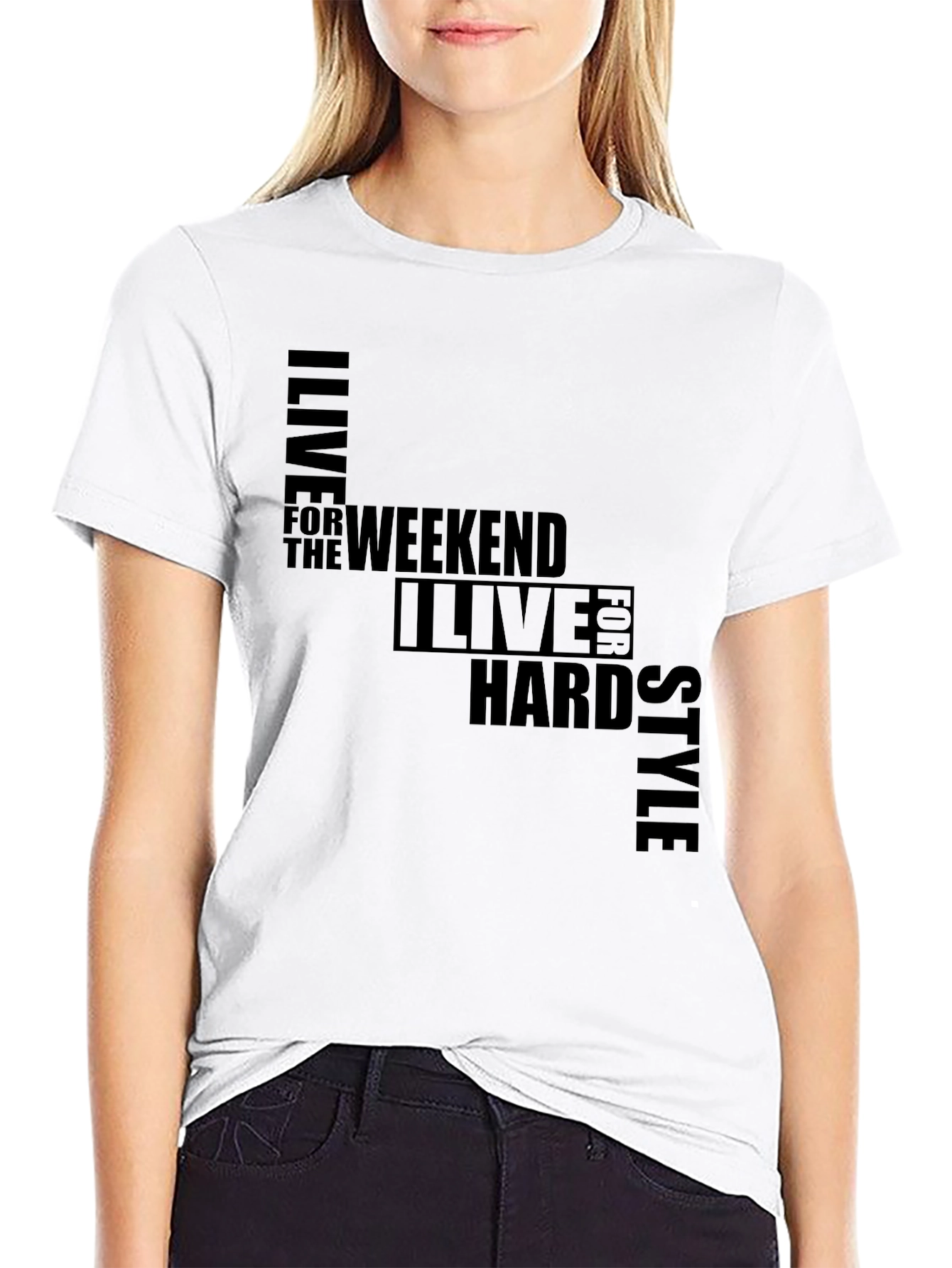 I Live for the Weekend Style Graphic T-Shirt