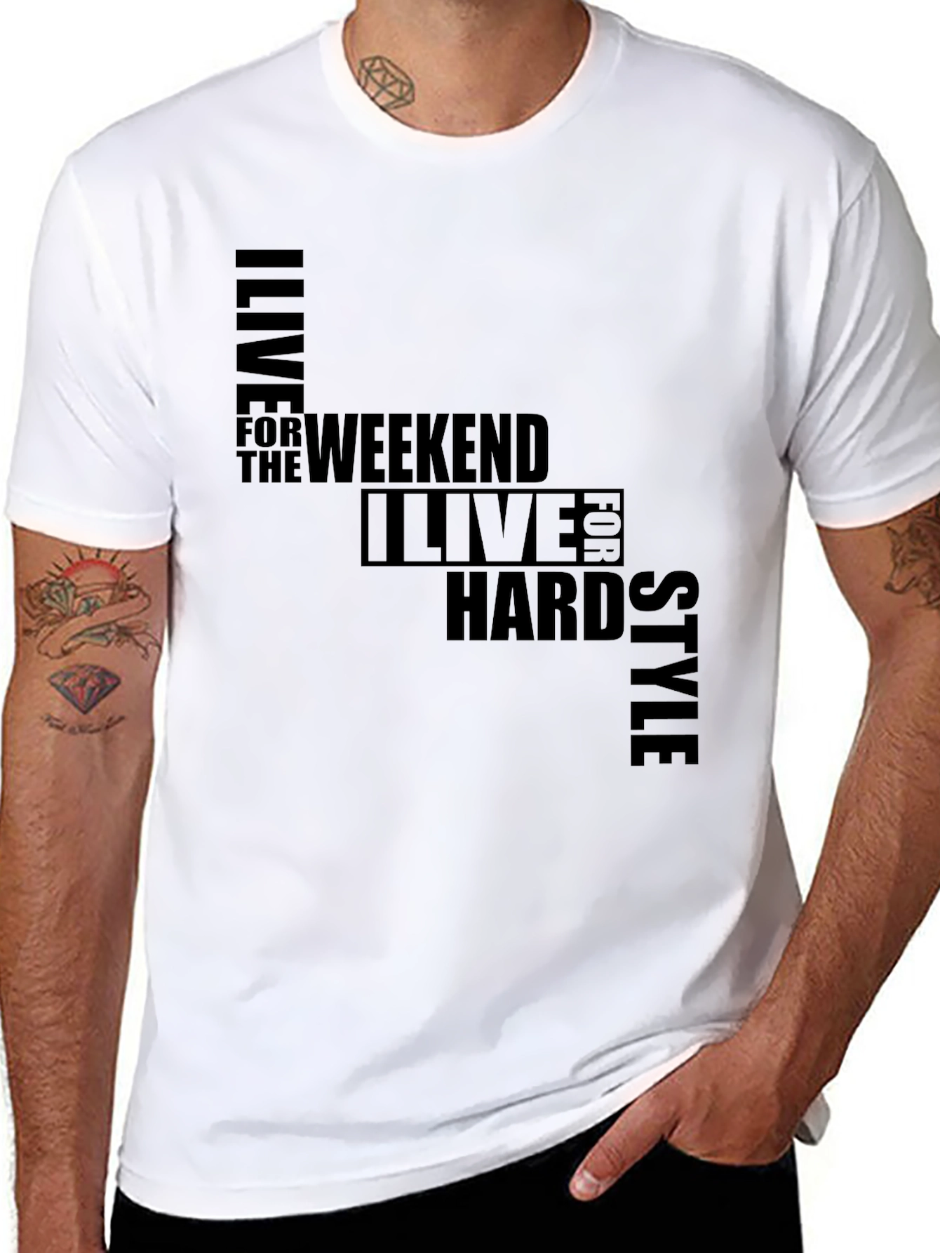 I Live for the Weekend Style Graphic T-Shirt