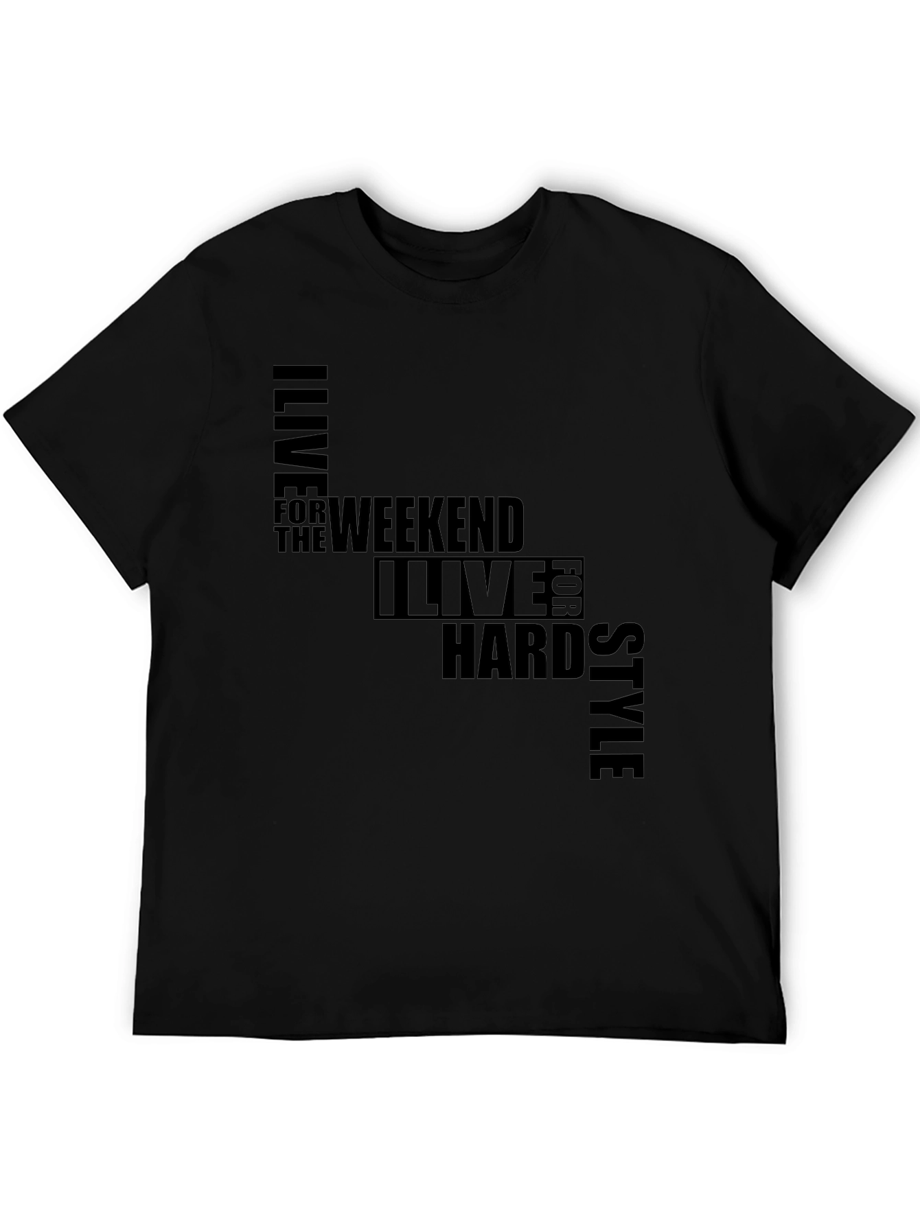 I Live for the Weekend Style Graphic T-Shirt