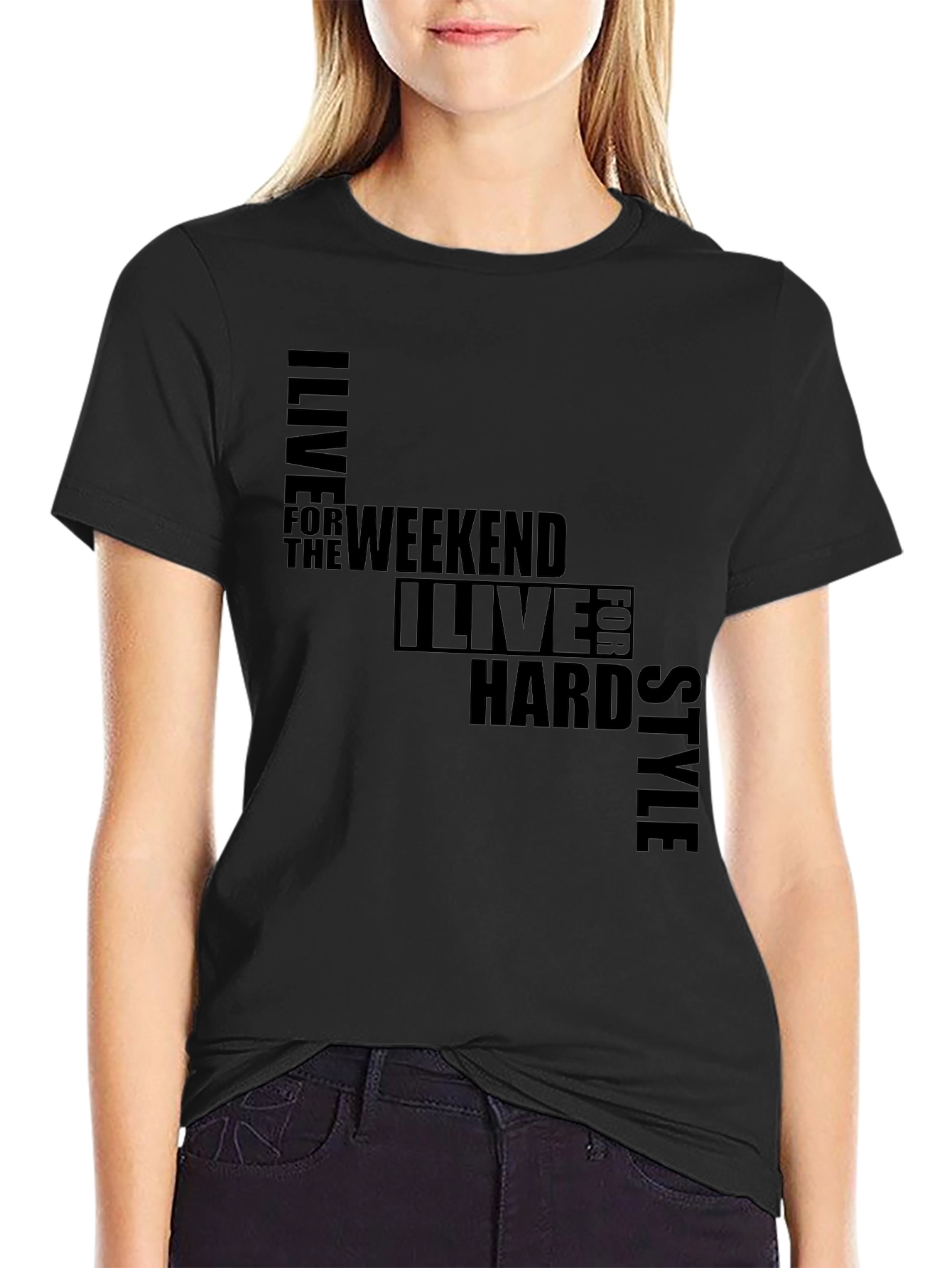 I Live for the Weekend Style Graphic T-Shirt