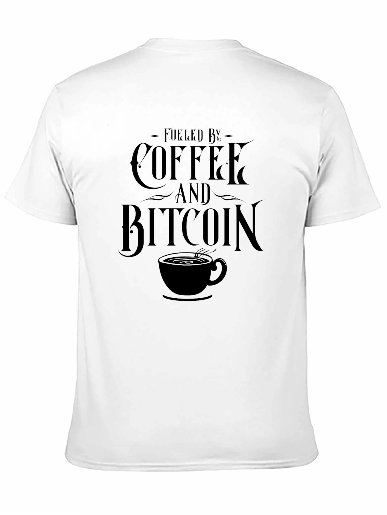 Fueled By Coffee and Bitcoin Graphic T-Shirt