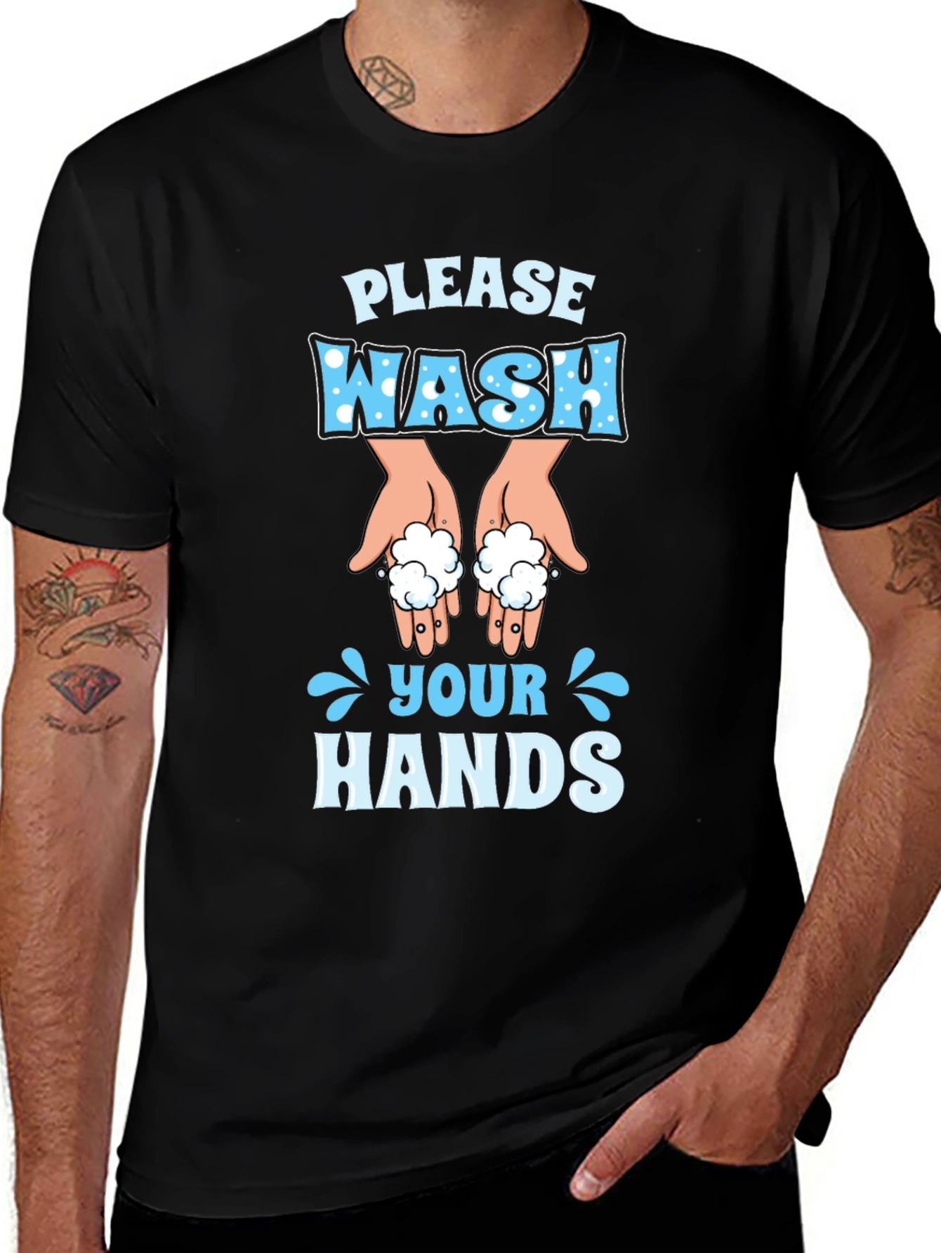 Please Wash Your Hands Novelty T-Shirt