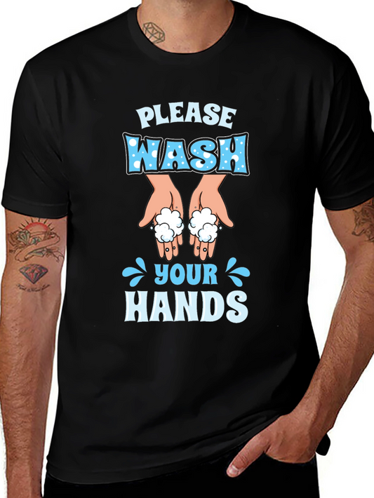 Please Wash Your Hands Novelty T-Shirt