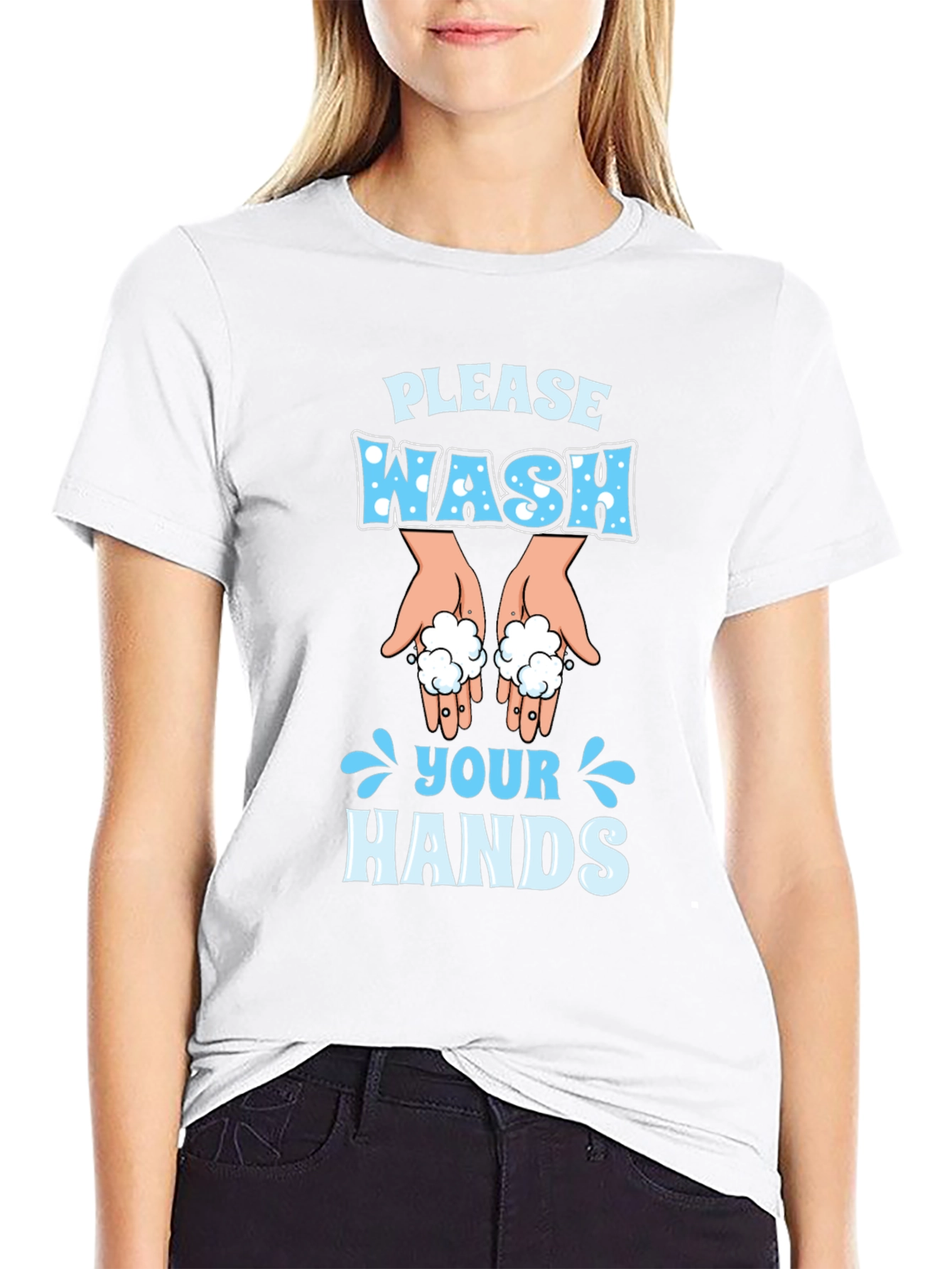 Please Wash Your Hands Novelty T-Shirt