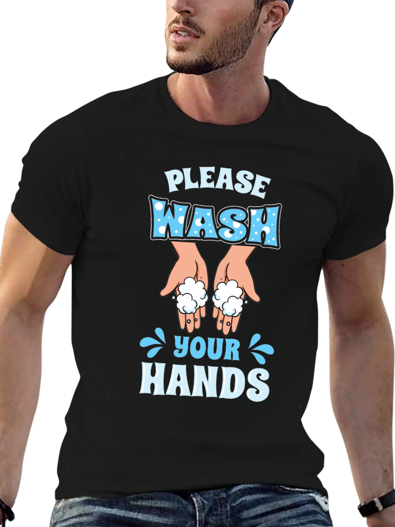 Please Wash Your Hands Novelty T-Shirt