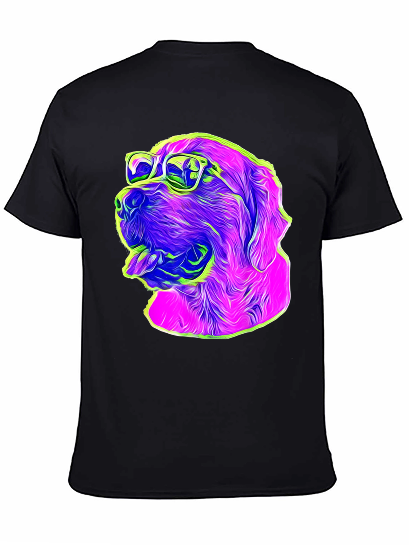 Cool Dog Graphic T-Shirt - Black