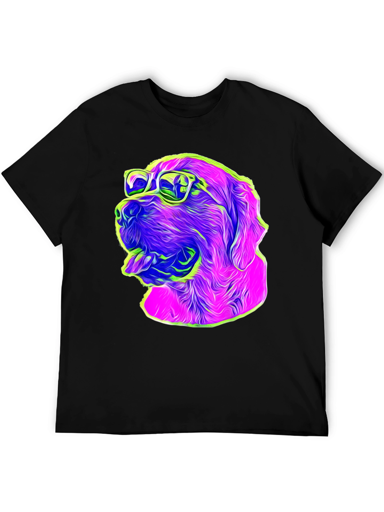 Cool Dog Graphic T-Shirt - Black