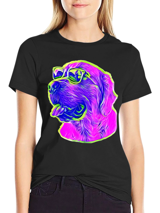 Cool Dog Graphic T-Shirt - Black
