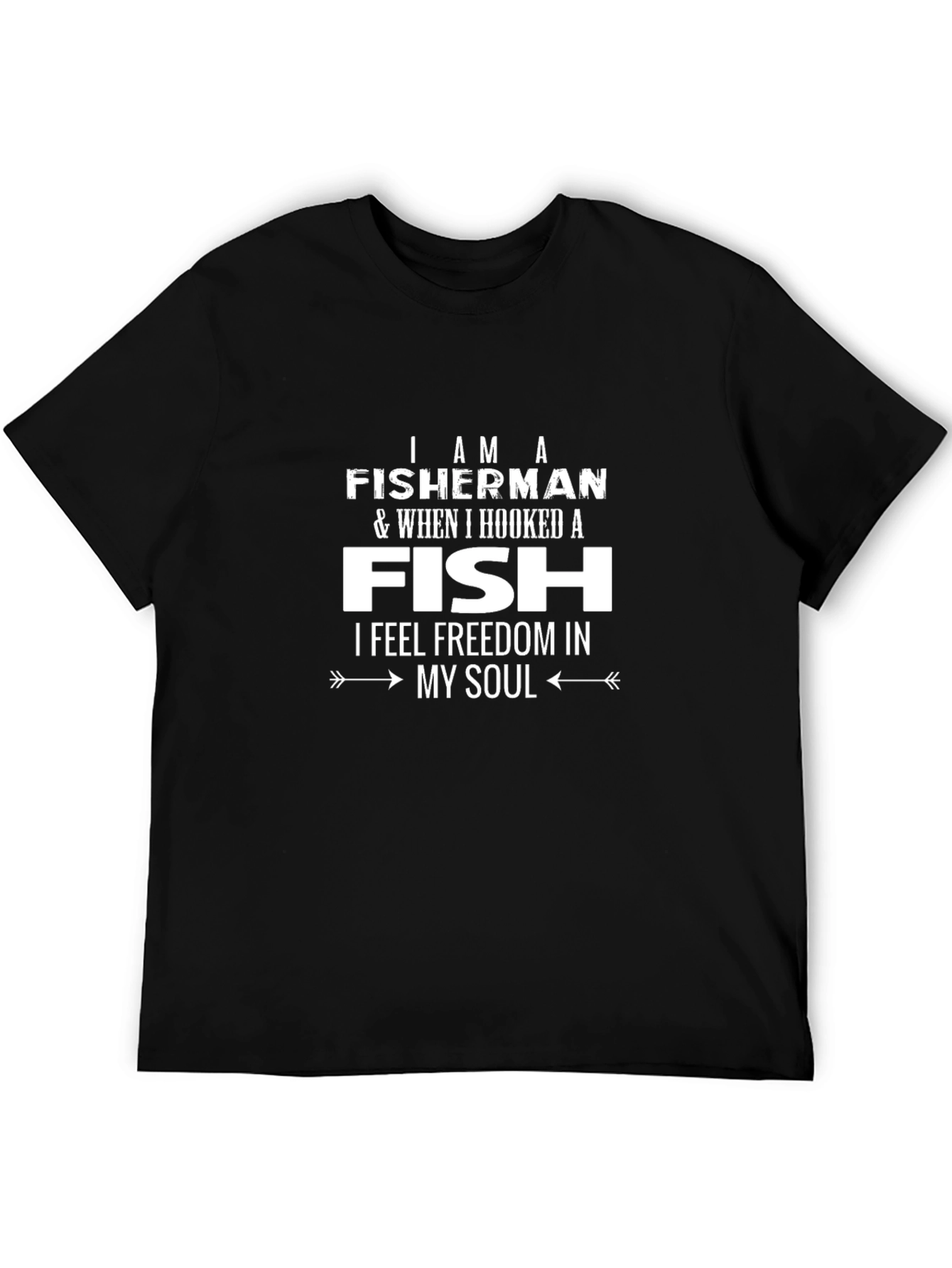 Fisherman Hooked Fish Freedom T-Shirt
