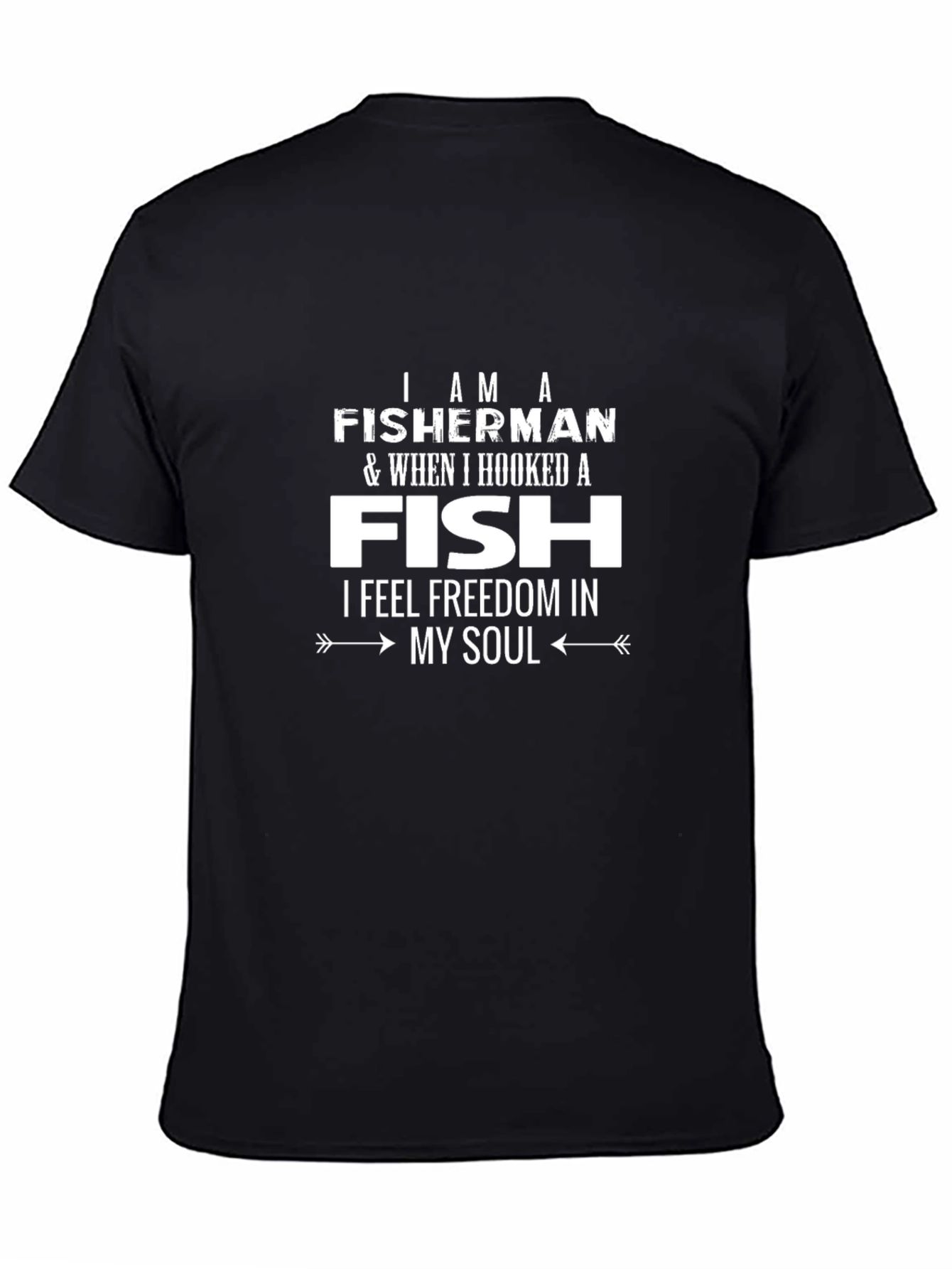 Fisherman Hooked Fish Freedom T-Shirt