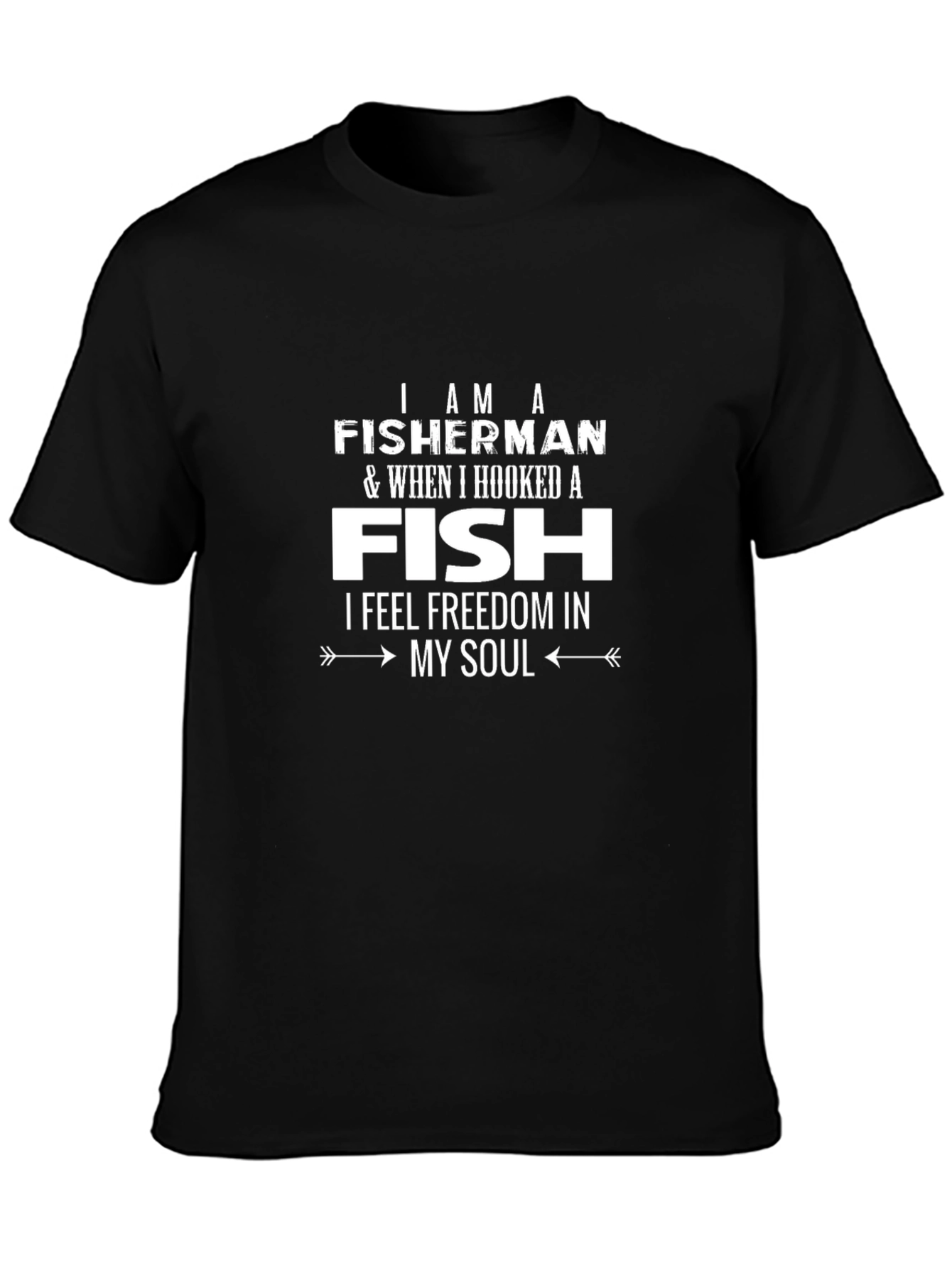 Fisherman Hooked Fish Freedom T-Shirt