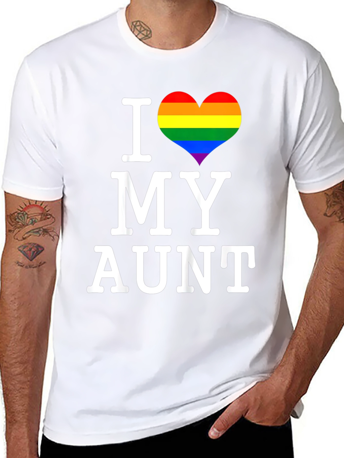 I Heart My Aunt Pride Tee