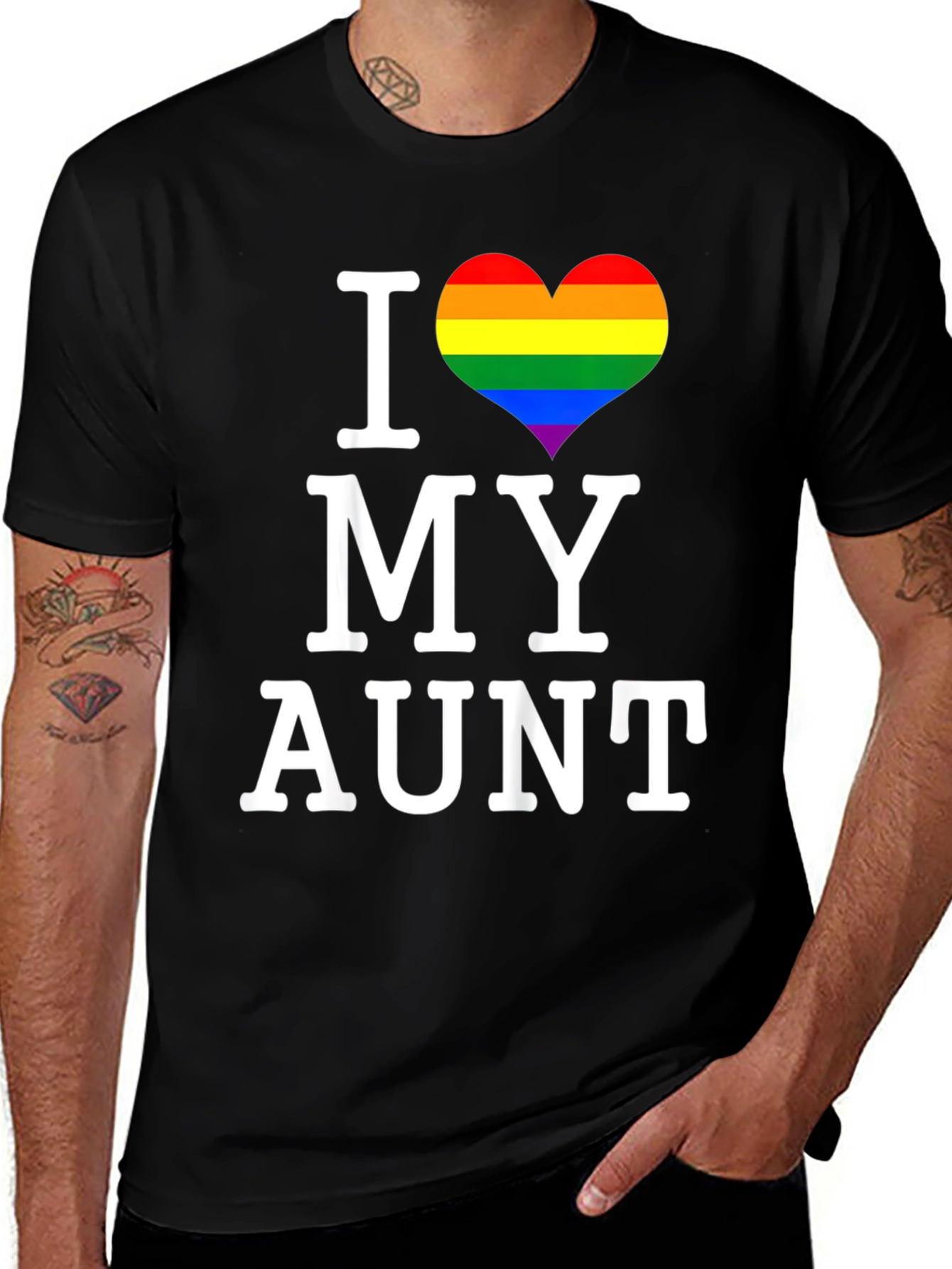 I Heart My Aunt Pride Tee