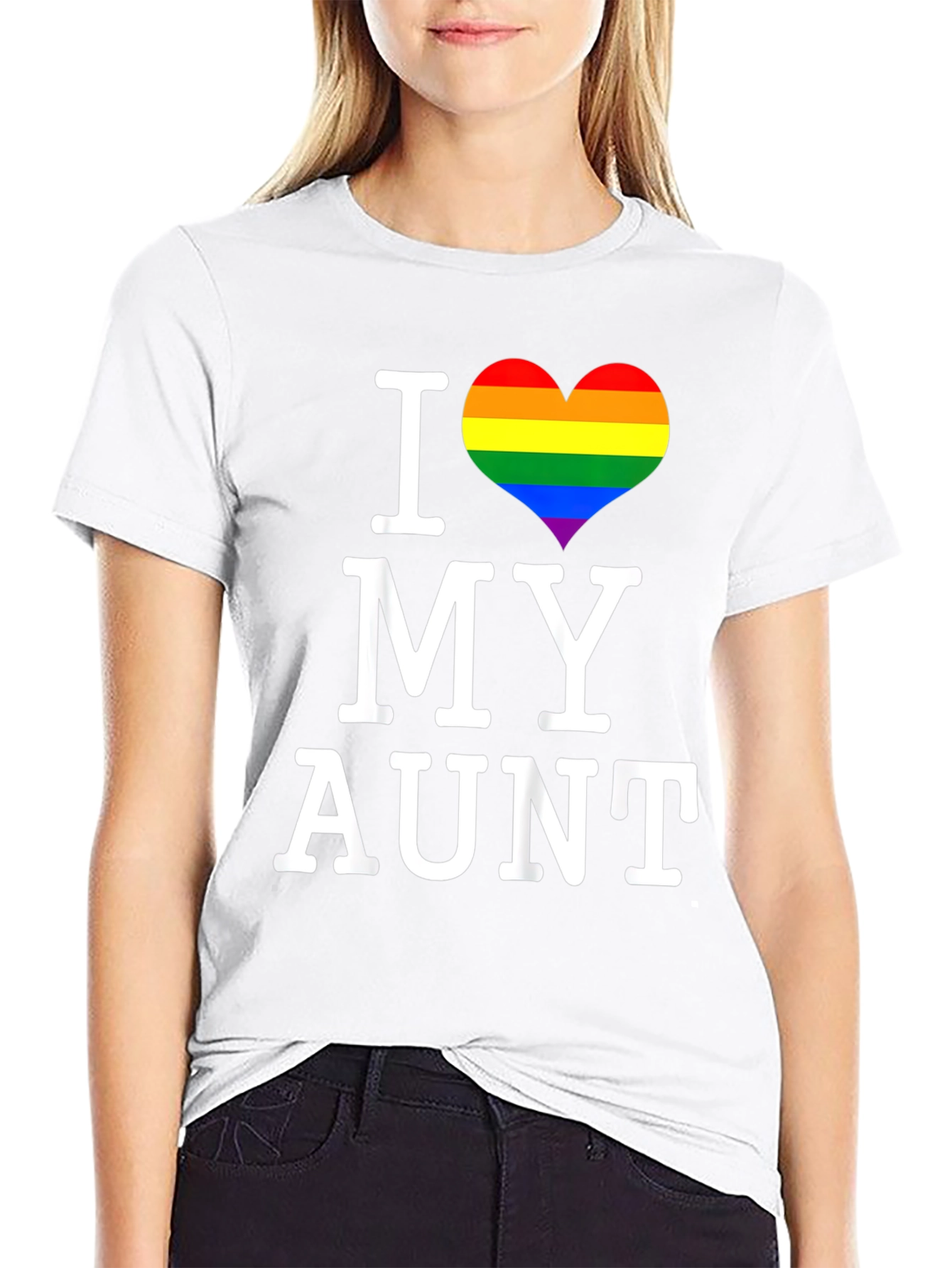 I Heart My Aunt Pride Tee