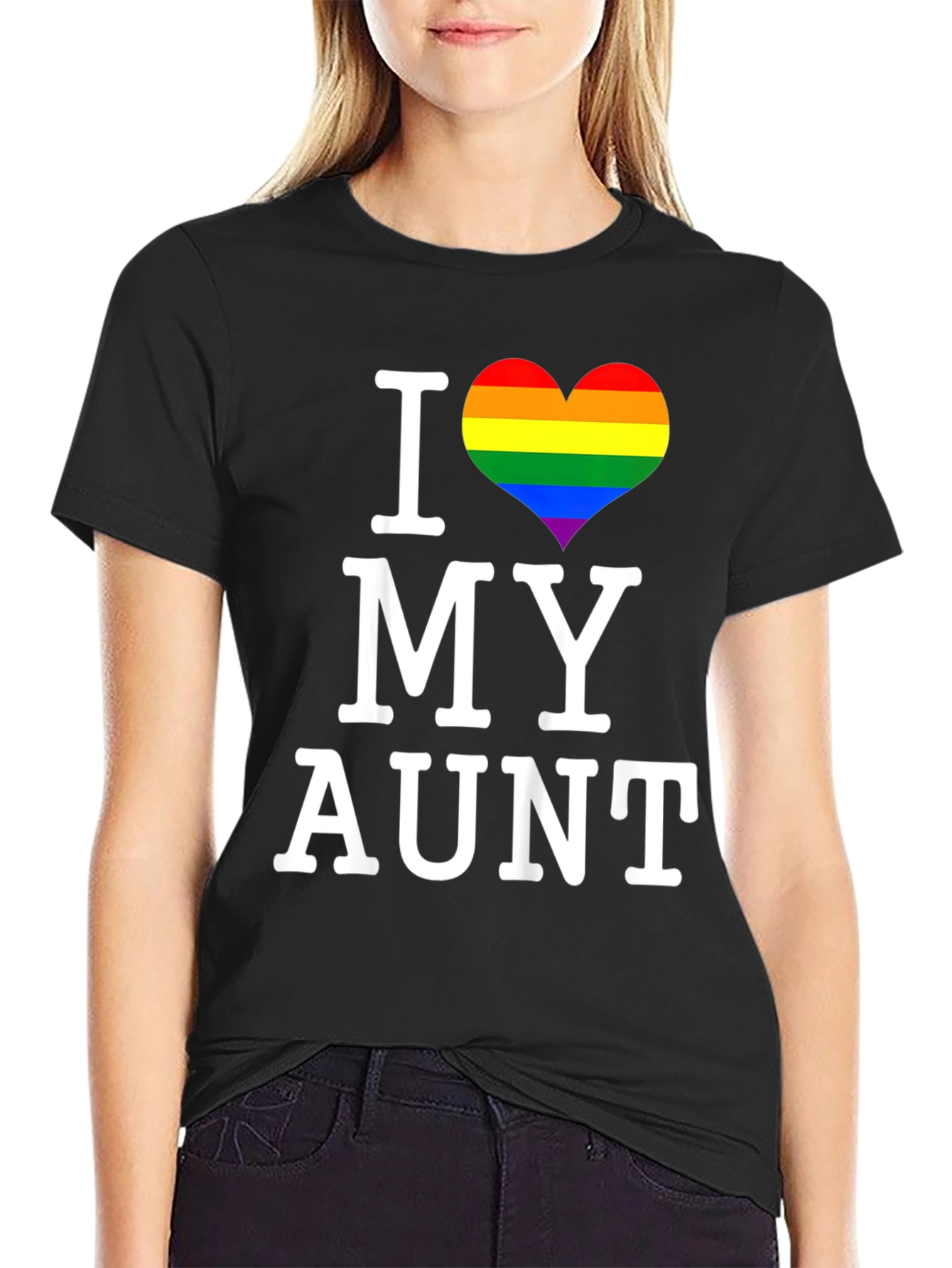 I Heart My Aunt Pride Tee
