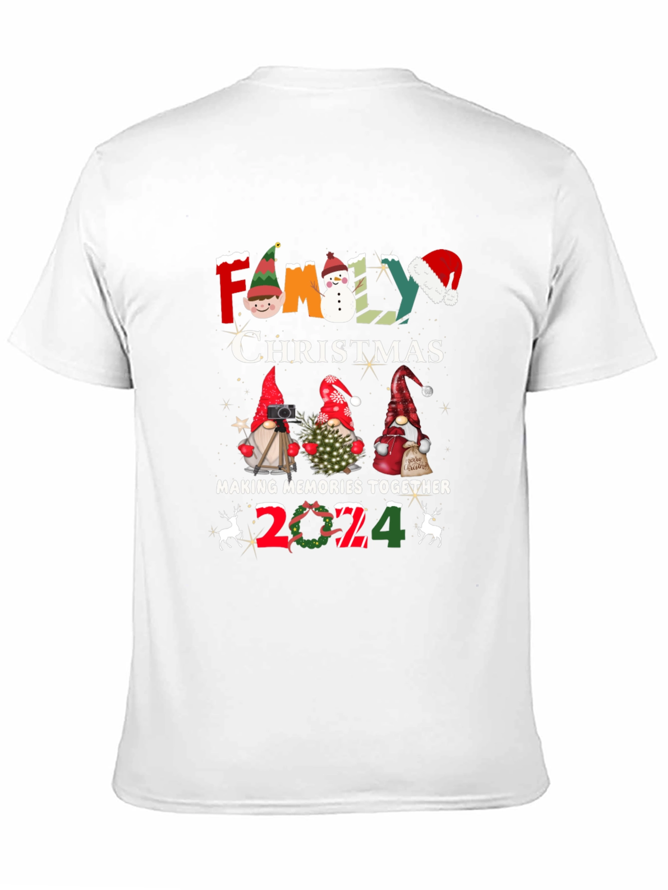Family Christmas 2024 Gnome T-Shirt