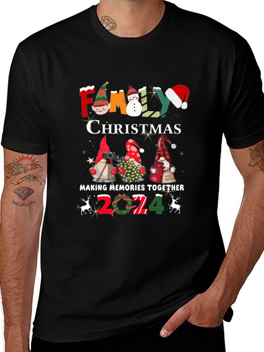 Family Christmas 2024 Gnome T-Shirt