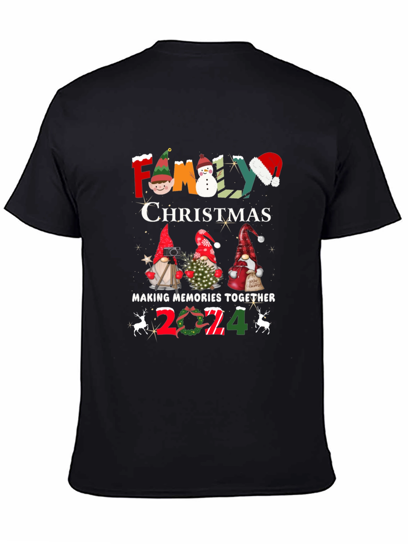 Family Christmas 2024 Gnome T-Shirt