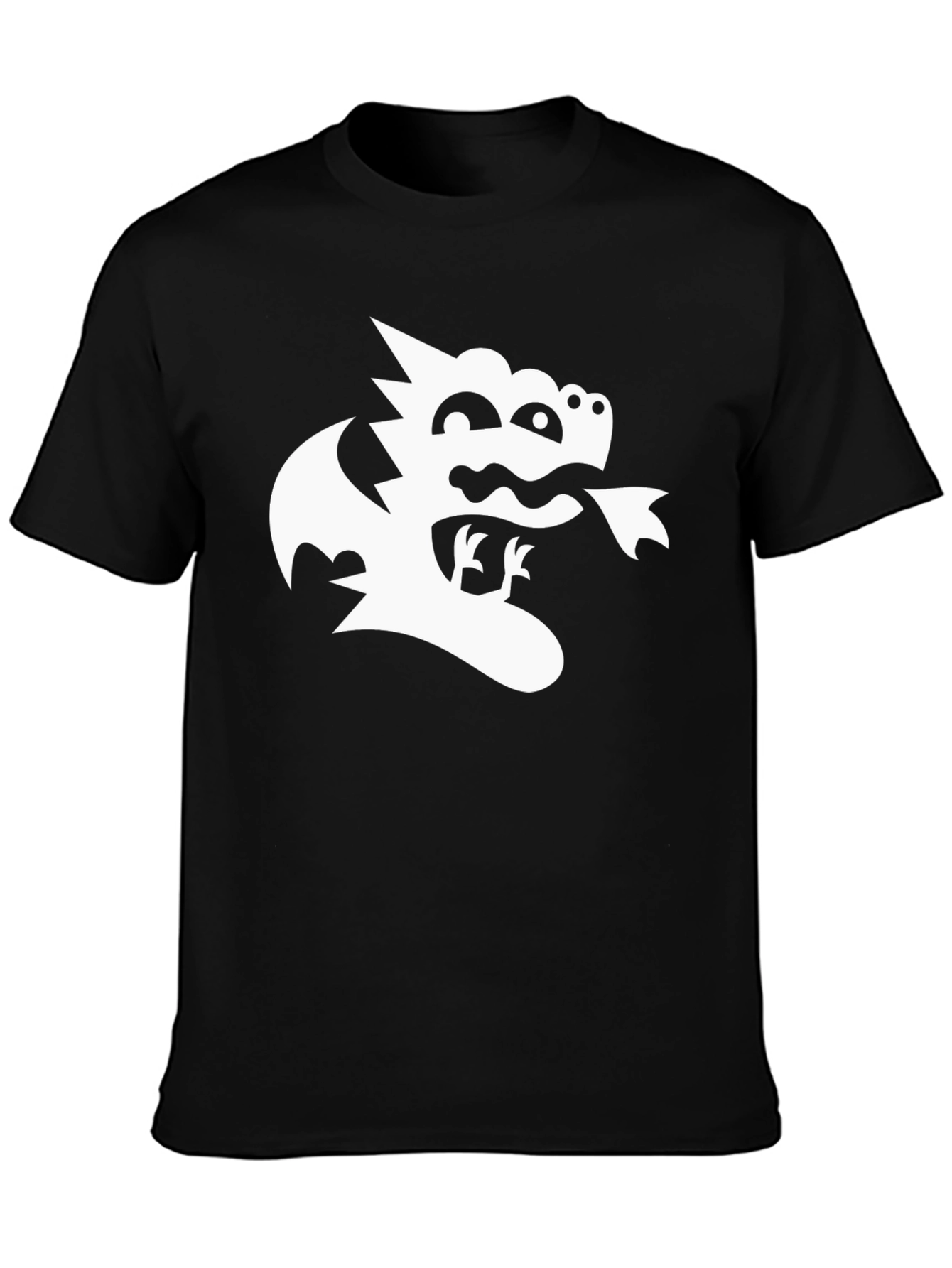 Dragon Graphic Black T-Shirt - Whimsical Tee