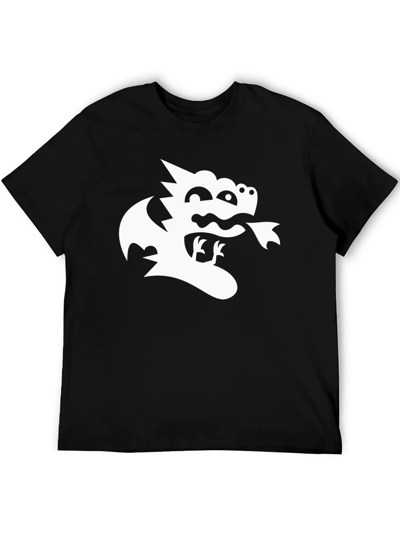 Dragon Graphic Black T-Shirt - Whimsical Tee