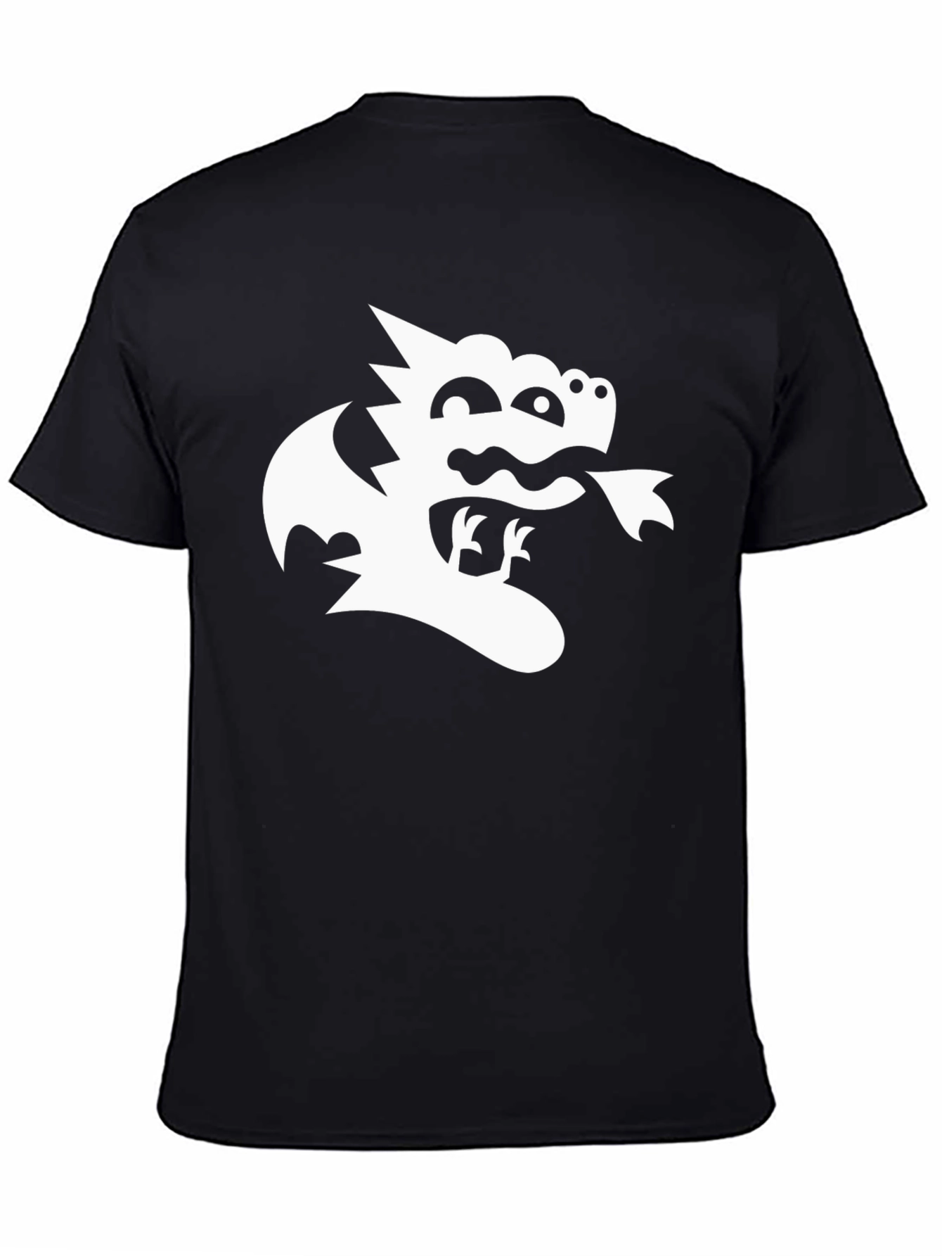 Dragon Graphic Black T-Shirt - Whimsical Tee