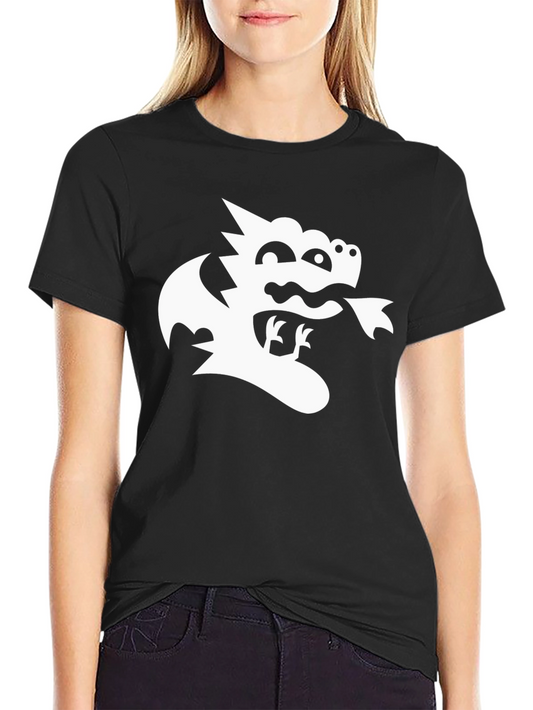 Dragon Graphic Black T-Shirt - Whimsical Tee