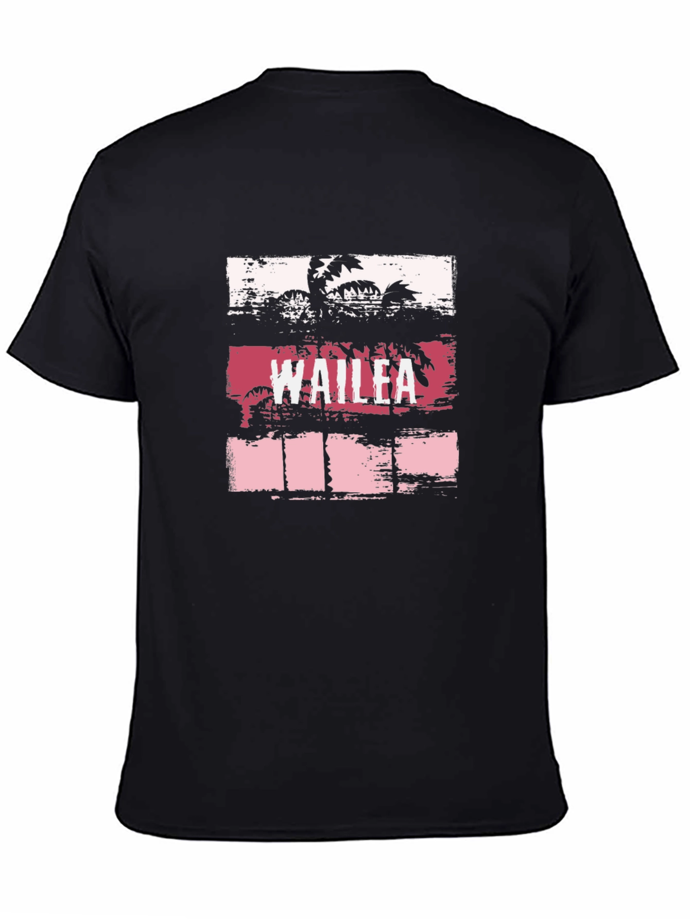 Wailea Palm Tree Graphic T-Shirt - Black