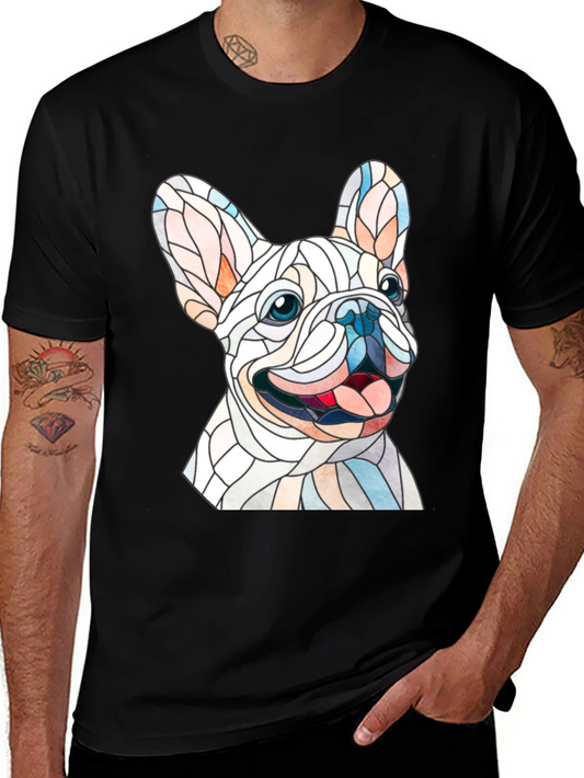 French Bulldog Stained Glass T-Shirt