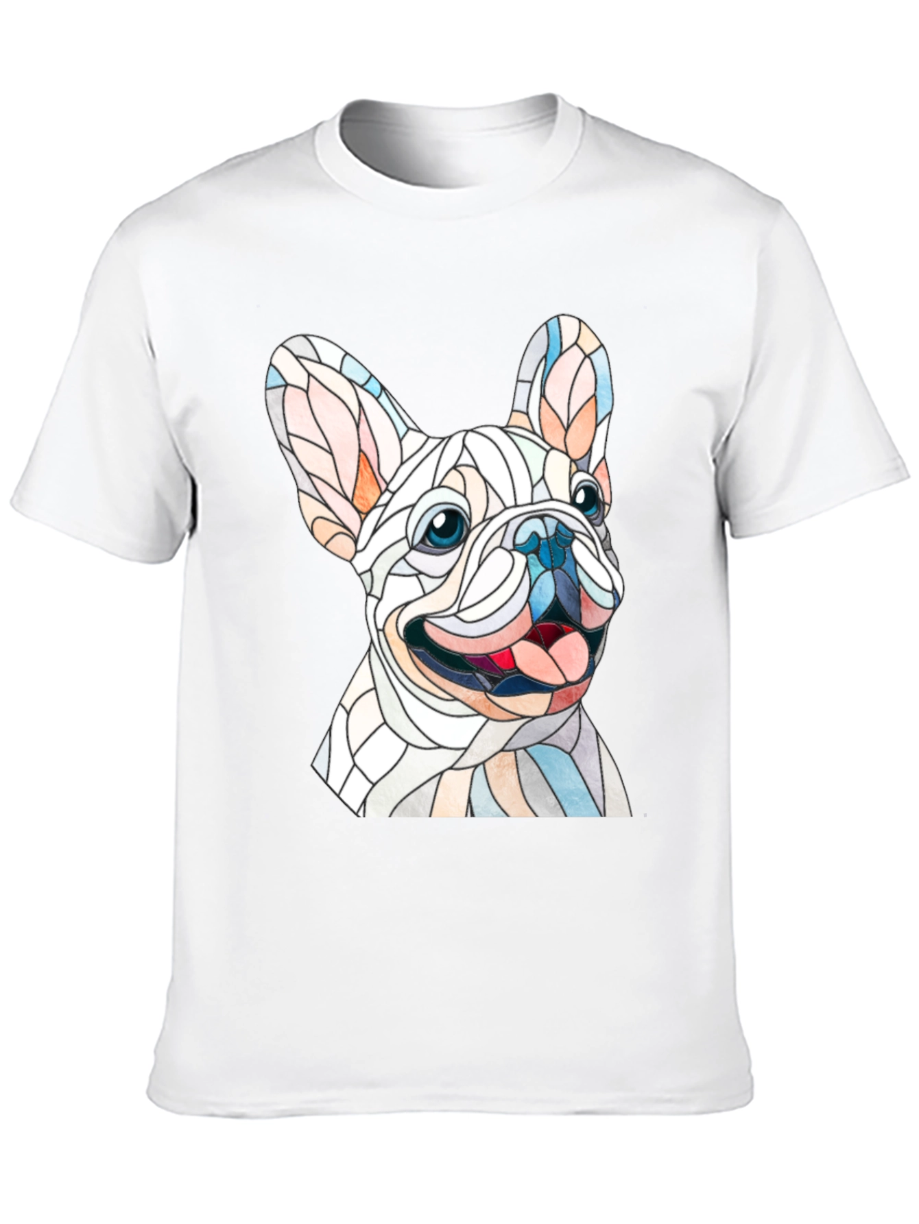 French Bulldog Stained Glass T-Shirt