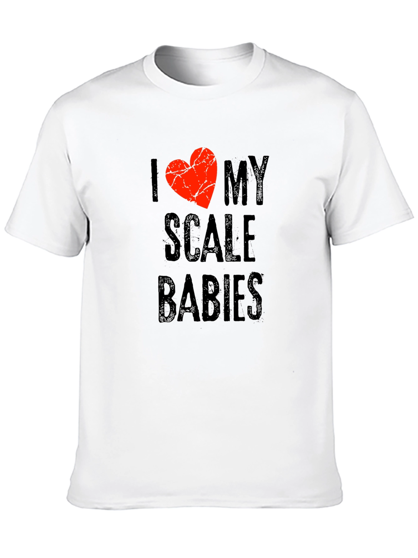 I Love My Scale Babies Graphic T-Shirt - Black