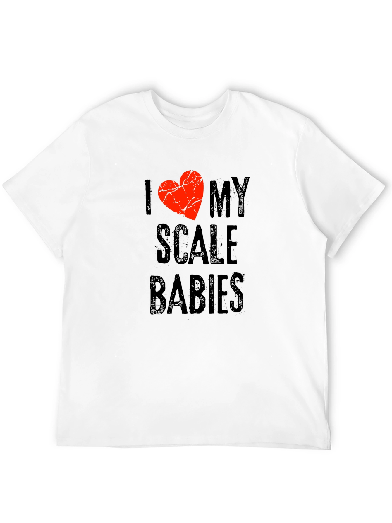 I Love My Scale Babies Graphic T-Shirt - Black
