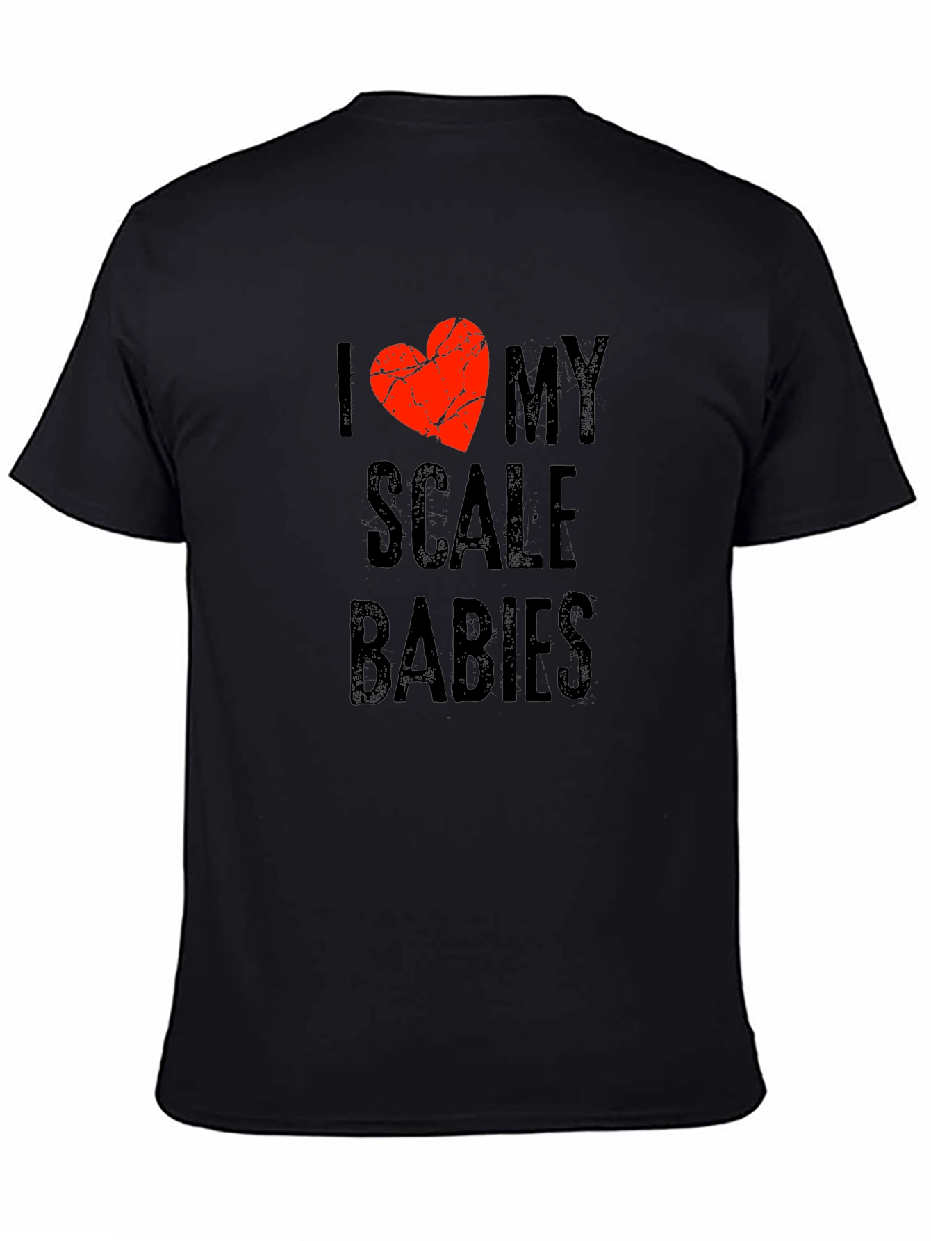 I Love My Scale Babies Graphic T-Shirt - Black