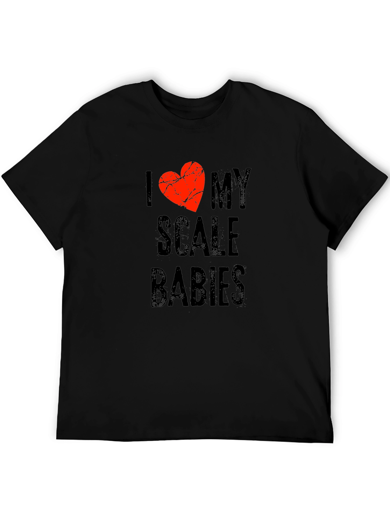 I Love My Scale Babies Graphic T-Shirt - Black