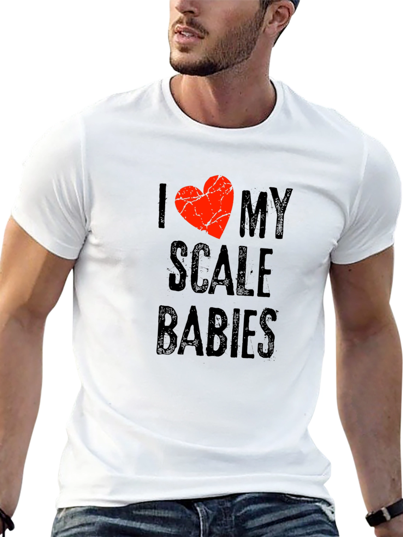 I Love My Scale Babies Graphic T-Shirt - Black