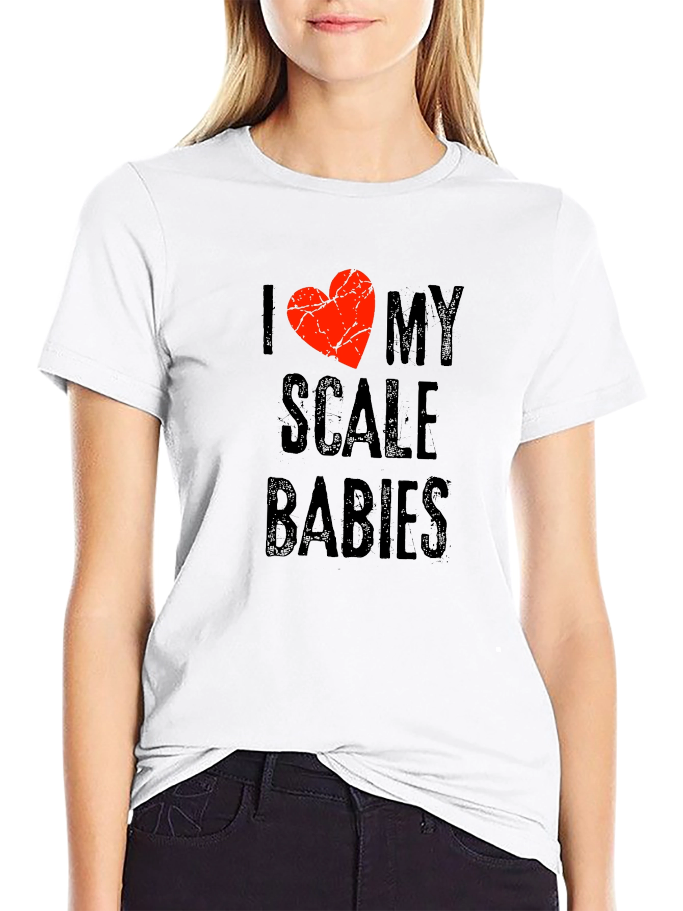 I Love My Scale Babies Graphic T-Shirt - Black