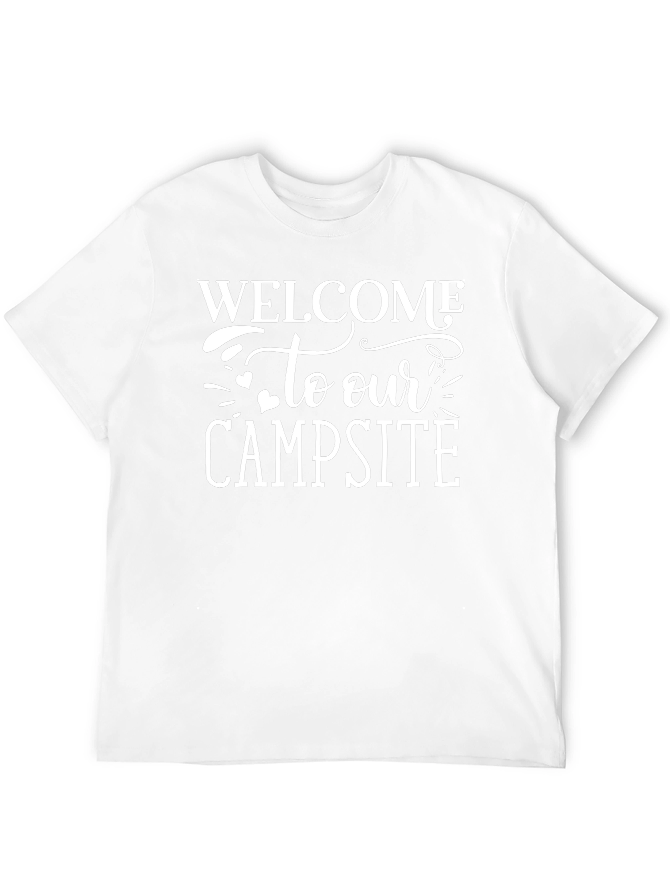 Welcome to Our Campsite Black T-Shirt