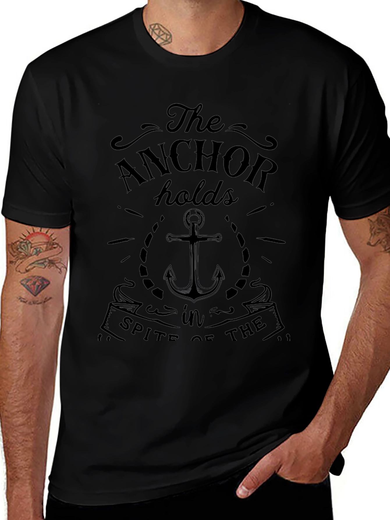 The Anchor Holds T-Shirt - Inspirational Design