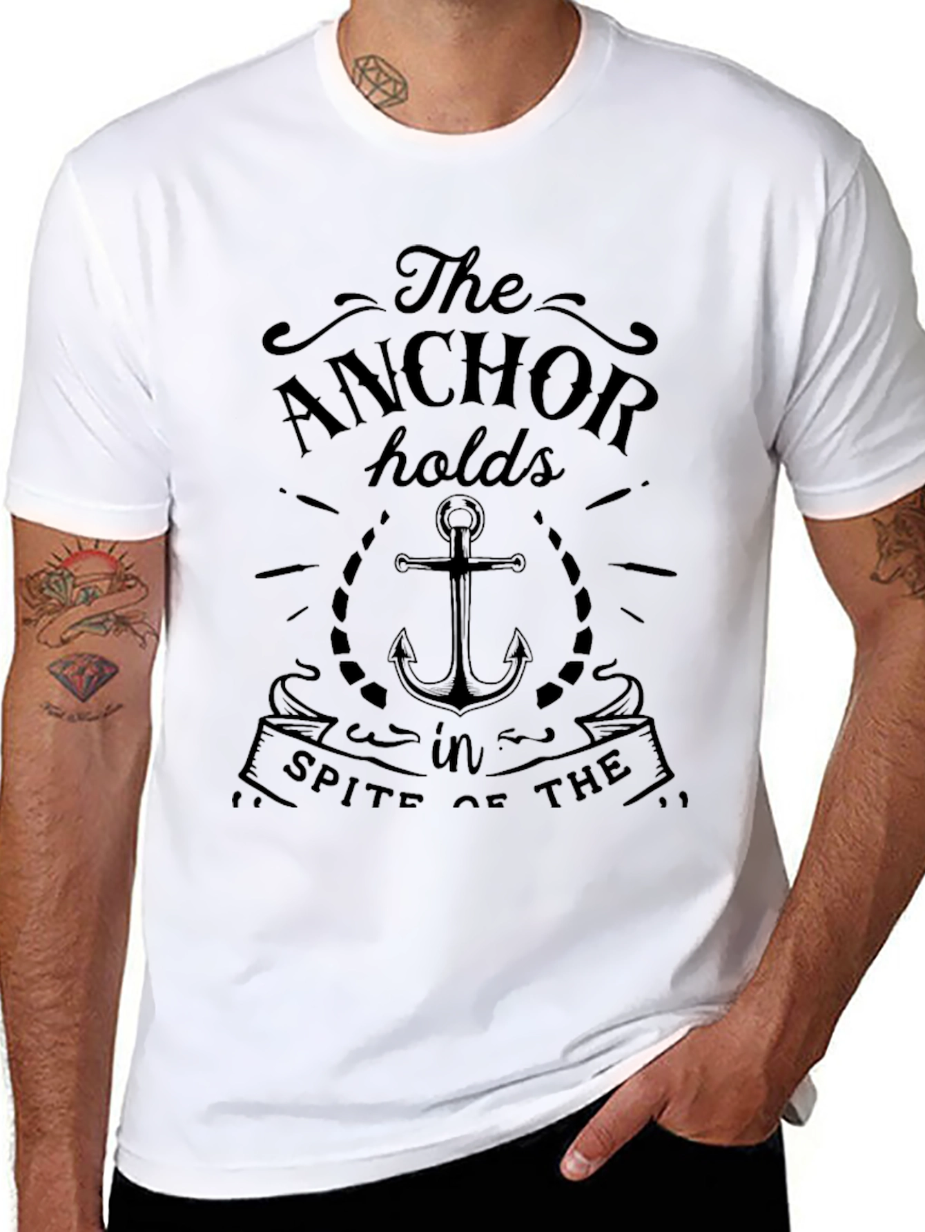 The Anchor Holds T-Shirt - Inspirational Design