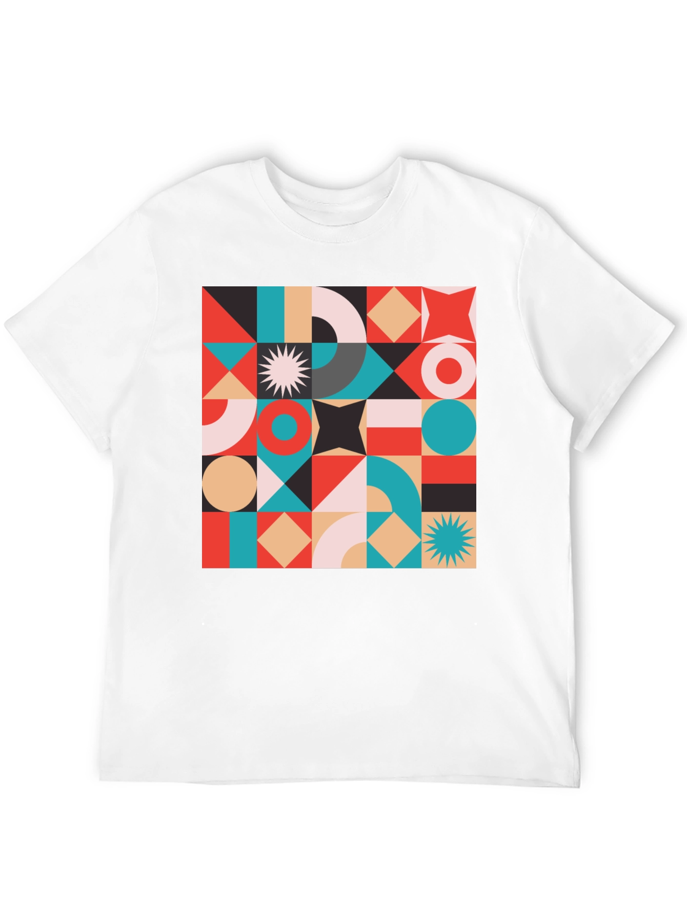 Geometric Pattern T-Shirt - Modern Style
