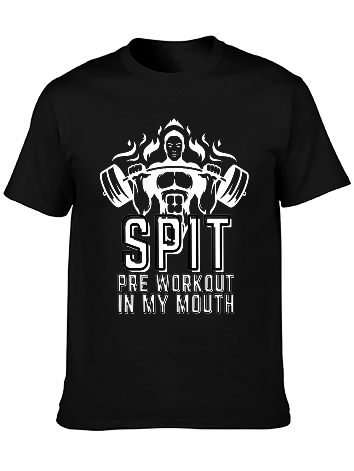 SPIT Pre Workout Funny Gym T-Shirt