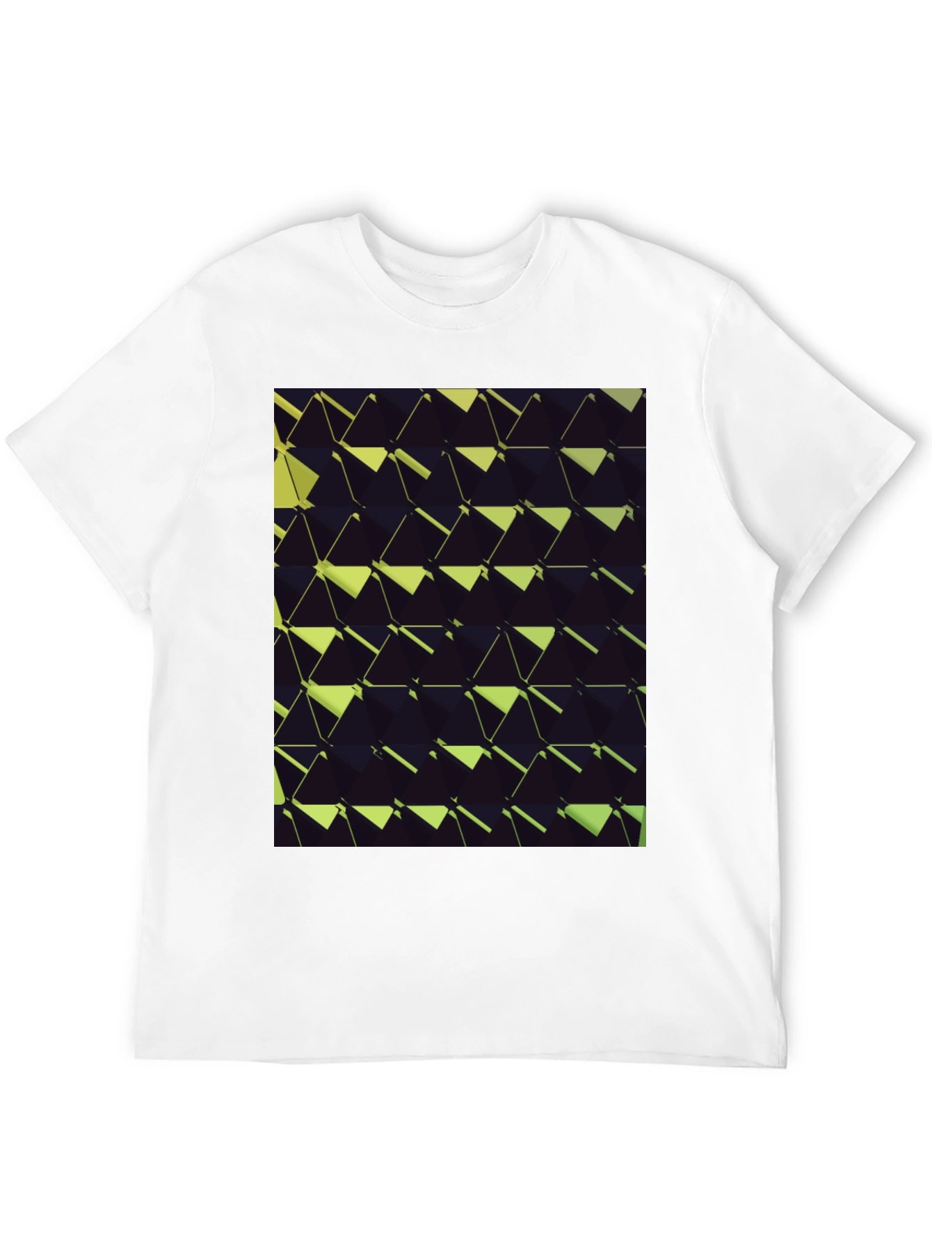 Abstract Geometric T-Shirt - Black