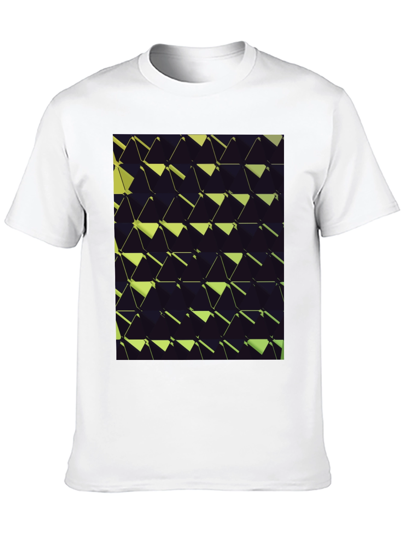Abstract Geometric T-Shirt - Black
