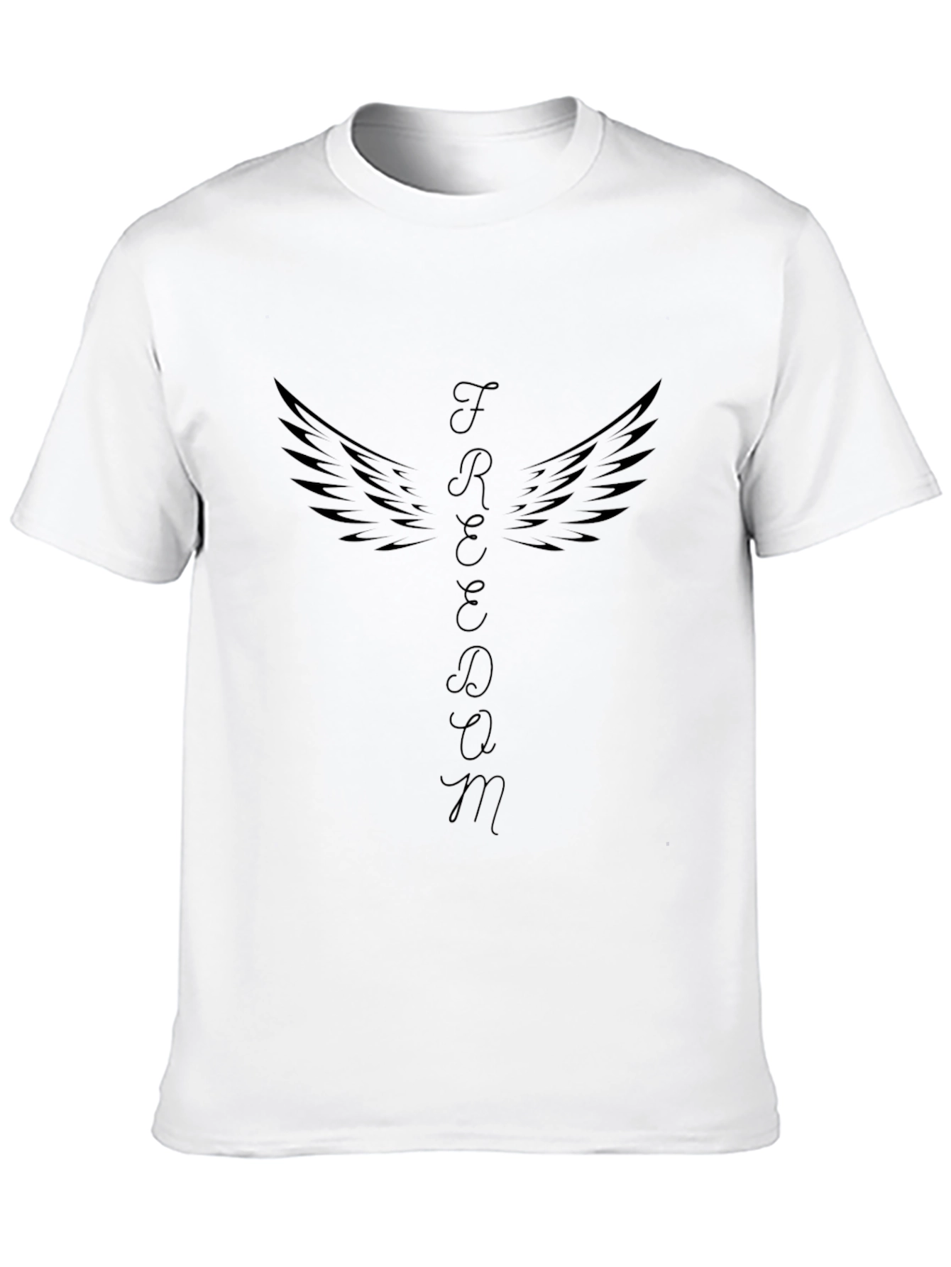 Freedom Wings Graphic Tee - Unisex Black T-Shirt