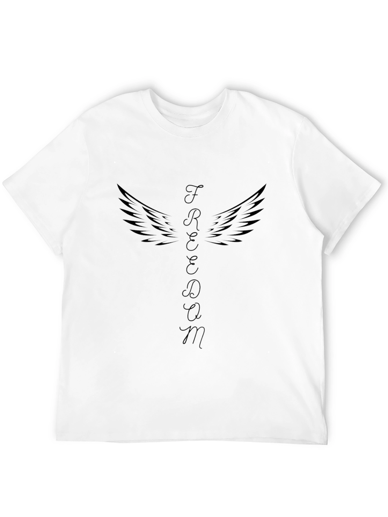 Freedom Wings Graphic Tee - Unisex Black T-Shirt