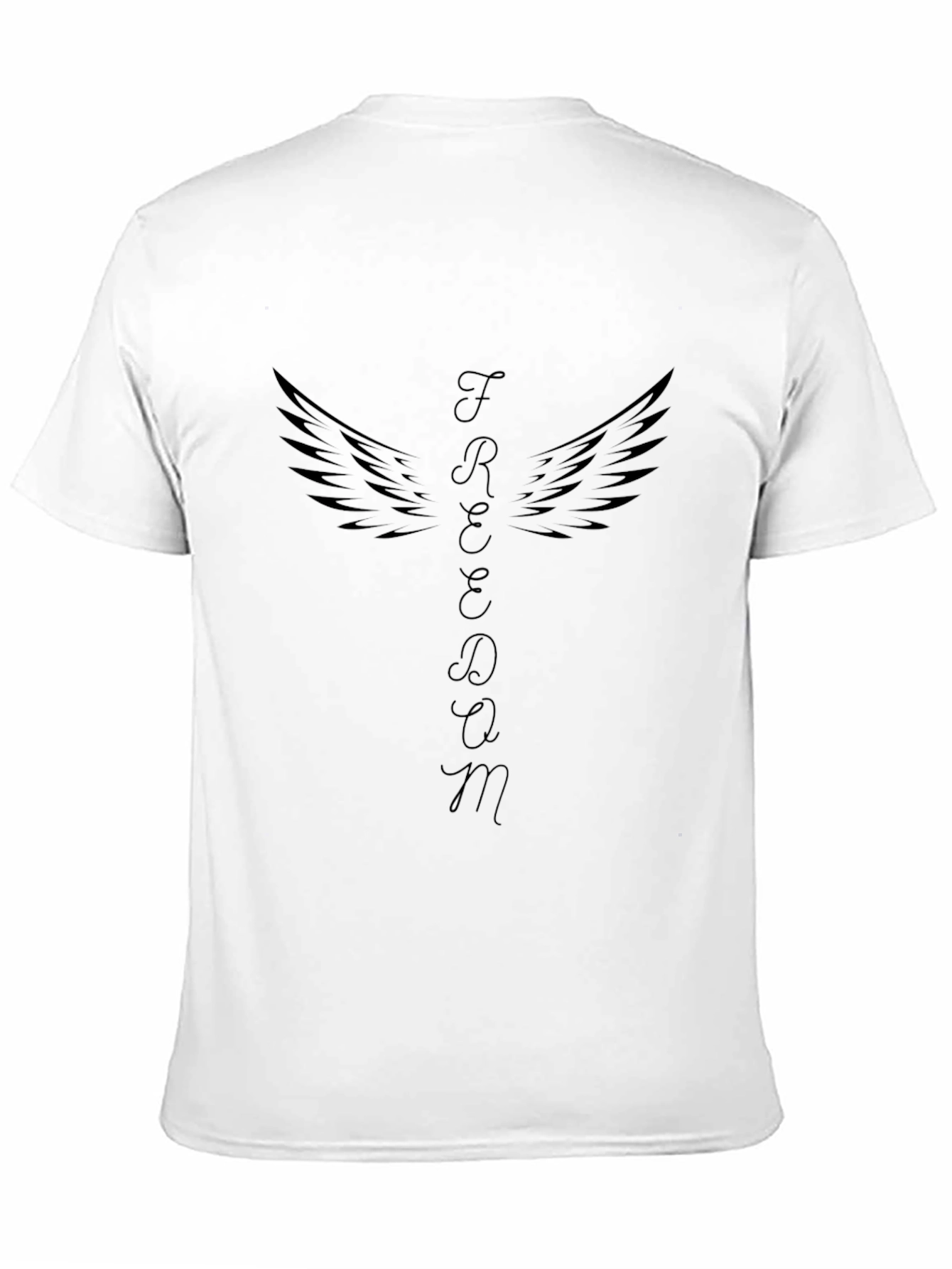 Freedom Wings Graphic Tee - Unisex Black T-Shirt